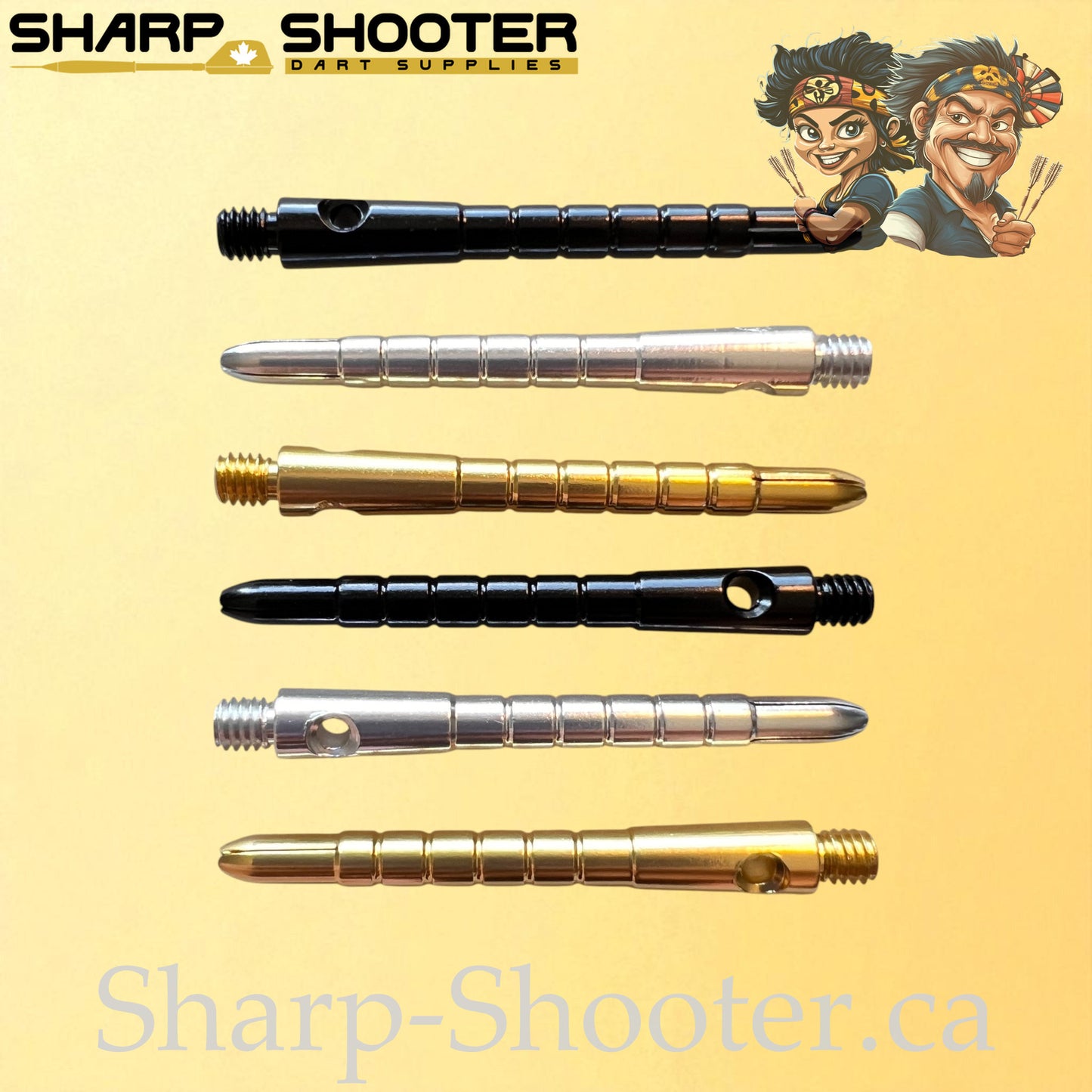 Harmony – DS23 – Aluminum Dart Shaft – 48mm – Grooved Polished – 3 Pack