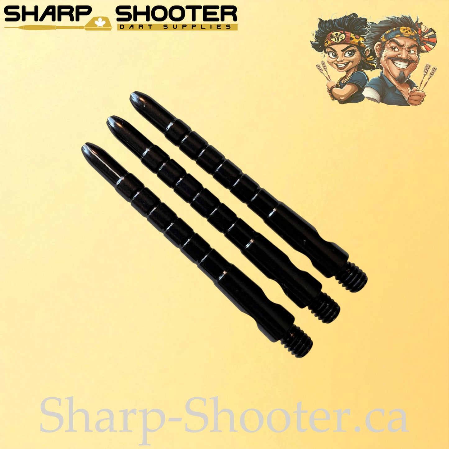 Harmony – DS23 – Aluminum Dart Shaft – 48mm – Grooved Polished – 3 Pack