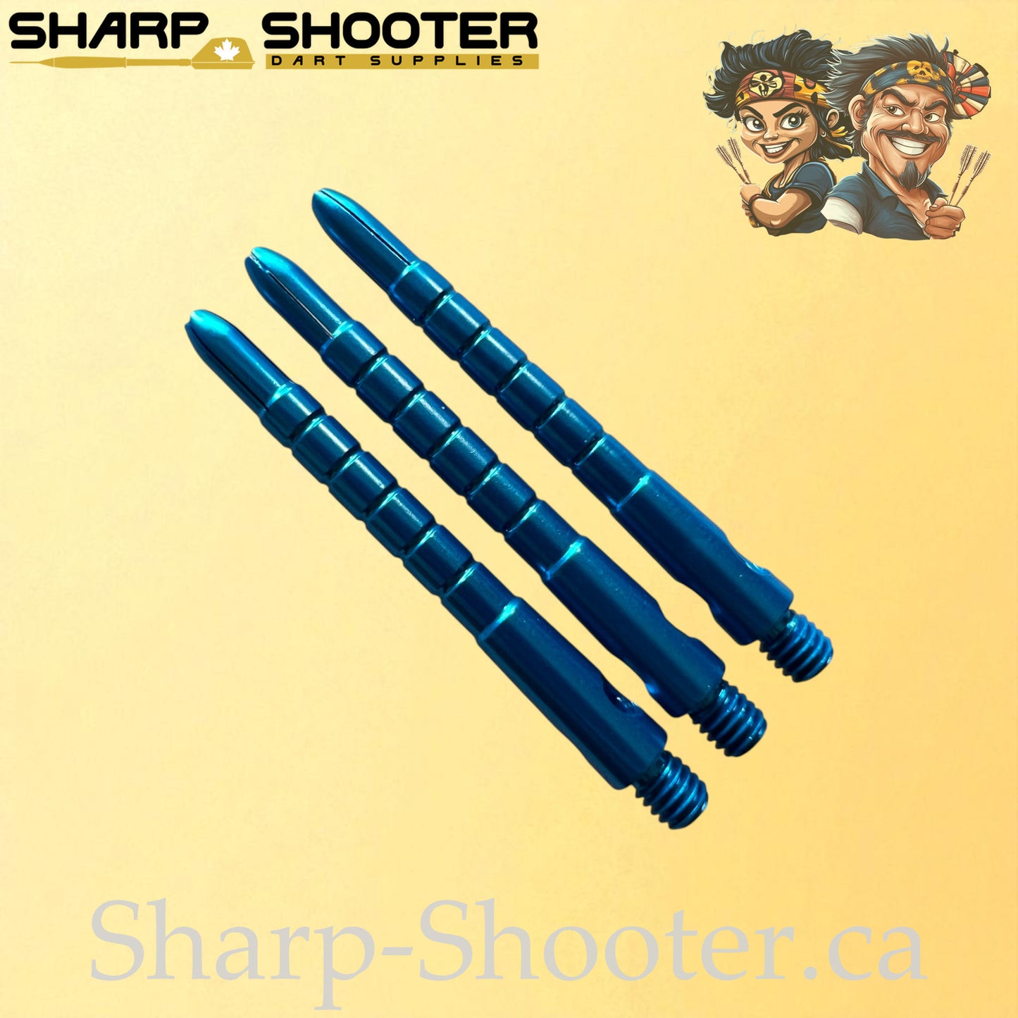 Harmony – DS23 – Aluminum Dart Shaft – 48mm – Grooved Polished – 3 Pack