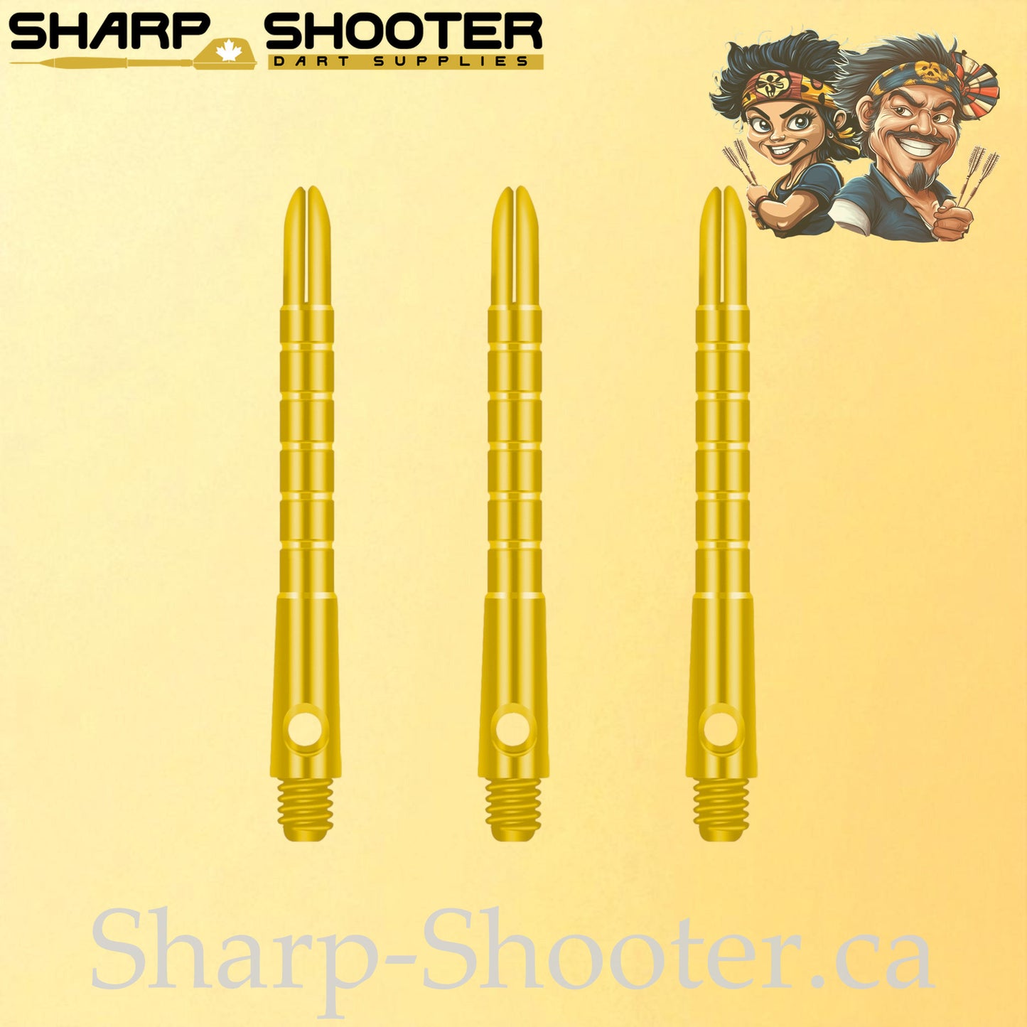 Harmony – DS23 – Aluminum Dart Shaft – 48mm – Grooved Polished – 3 Pack