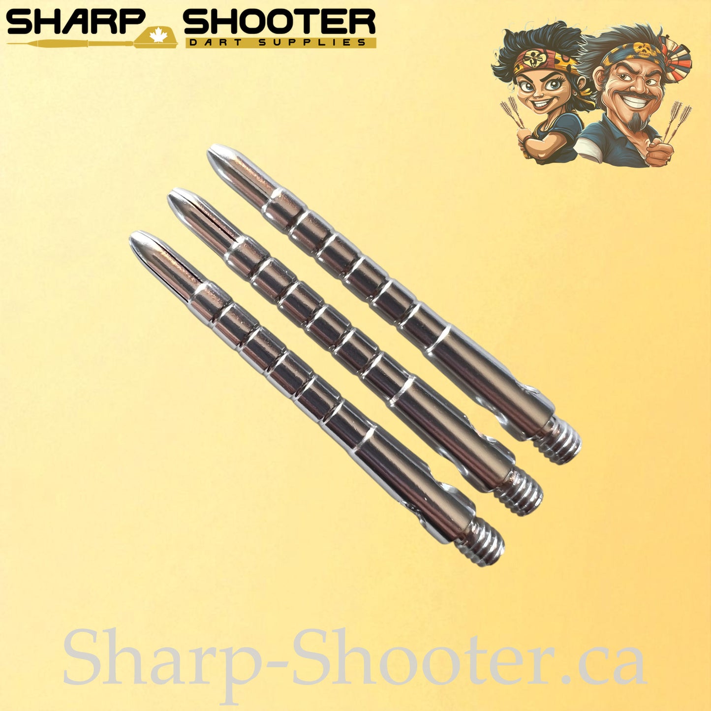 Harmony – DS23 – Aluminum Dart Shaft – 48mm – Grooved Polished – 3 Pack