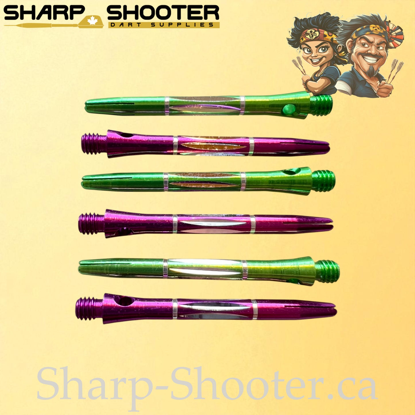 Jewel – DS15 – Aluminum Dart Shaft – 45mm – Polished Design – 3 Pack