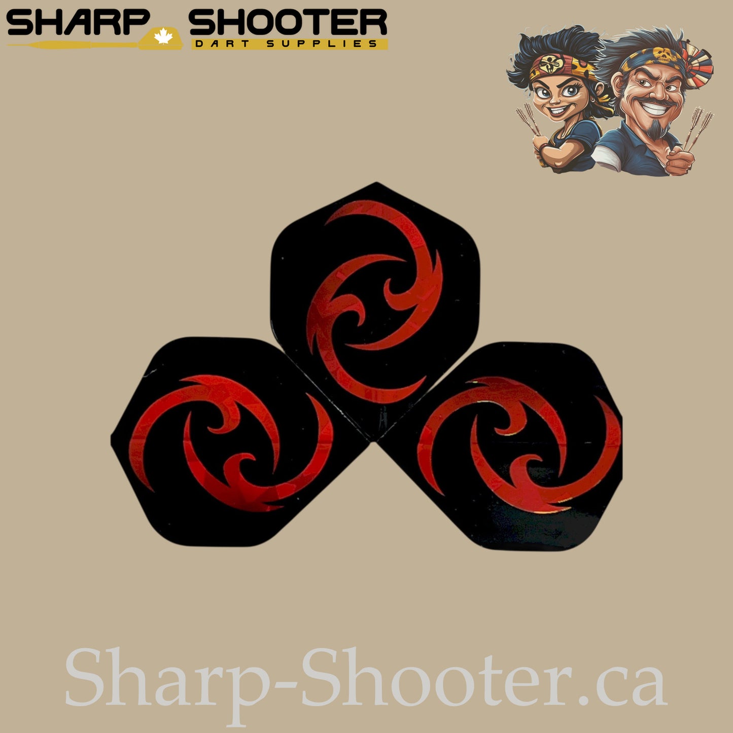 Mirage Family-Dart Flights – Standard PET 75 Micron – Laser Cut