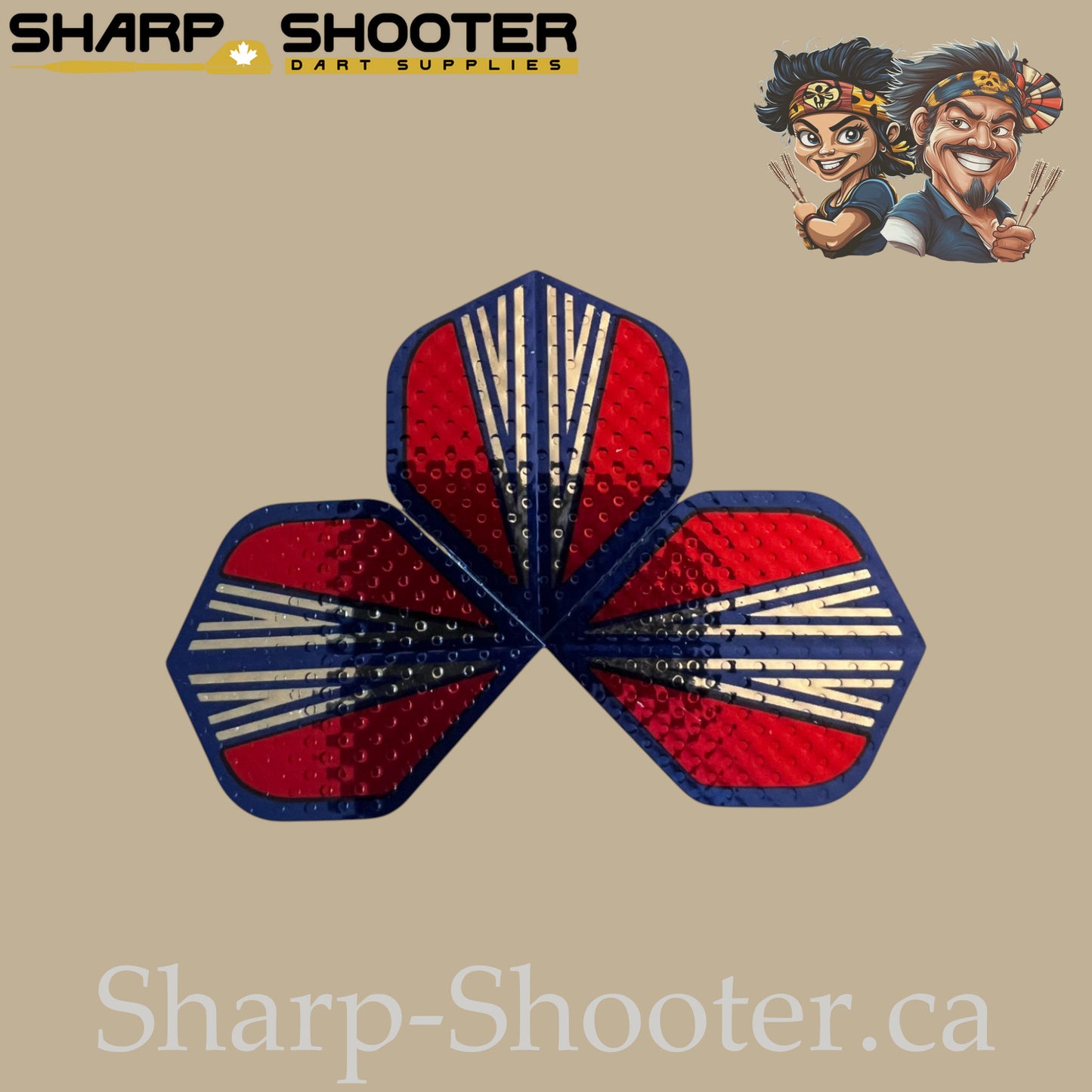 Hornet – Laser Standard Dart Flights 3-Pack (PVC, 75 Micron)