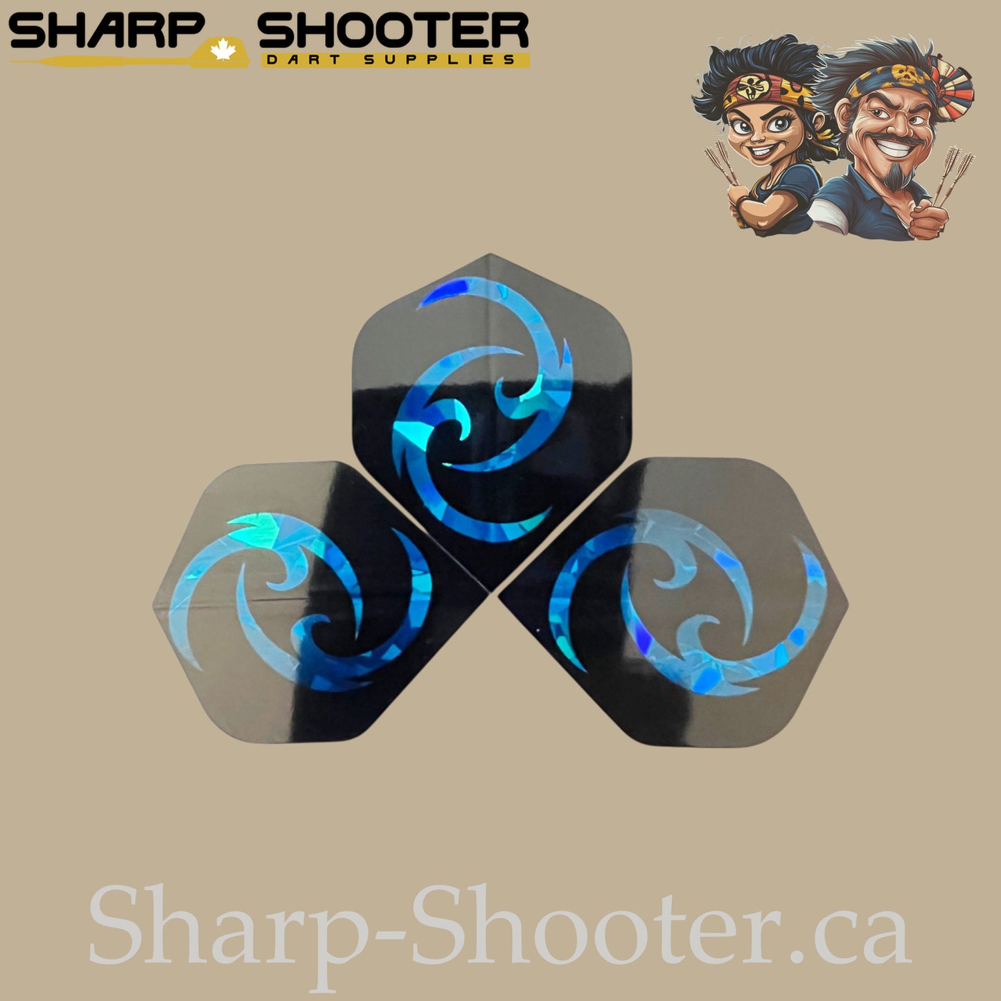 Mirage Family-Dart Flights – Standard PET 75 Micron – Laser Cut