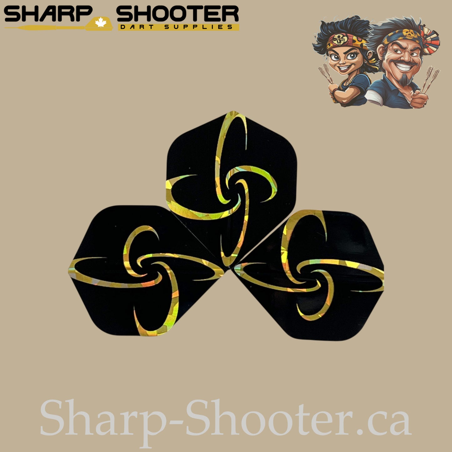 Infinity Dart Flights – Laser Cut PET – Standard – 3-Pack
