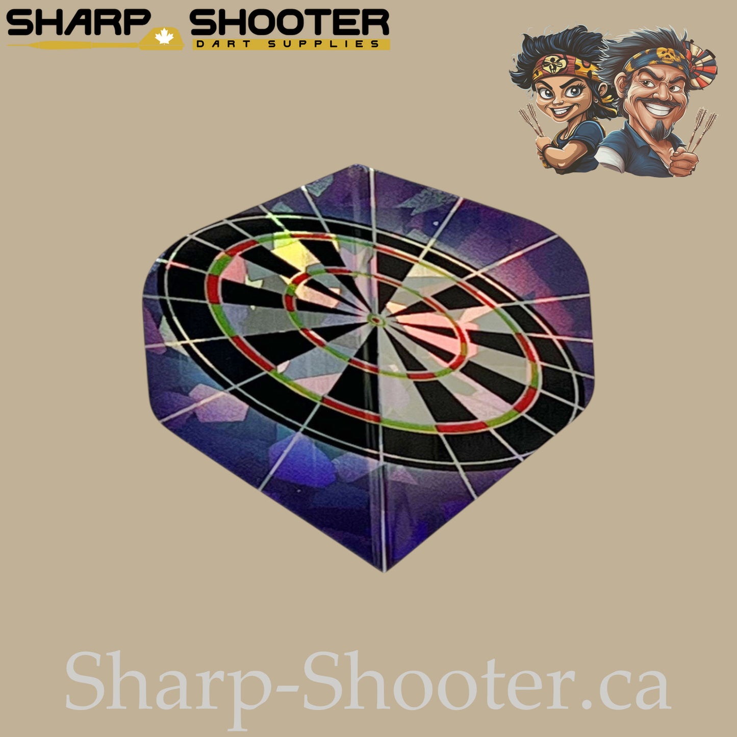 Darts Themed Flights – Laser Cut- PET– Standard Shape – 75 Micron – 3 Pack