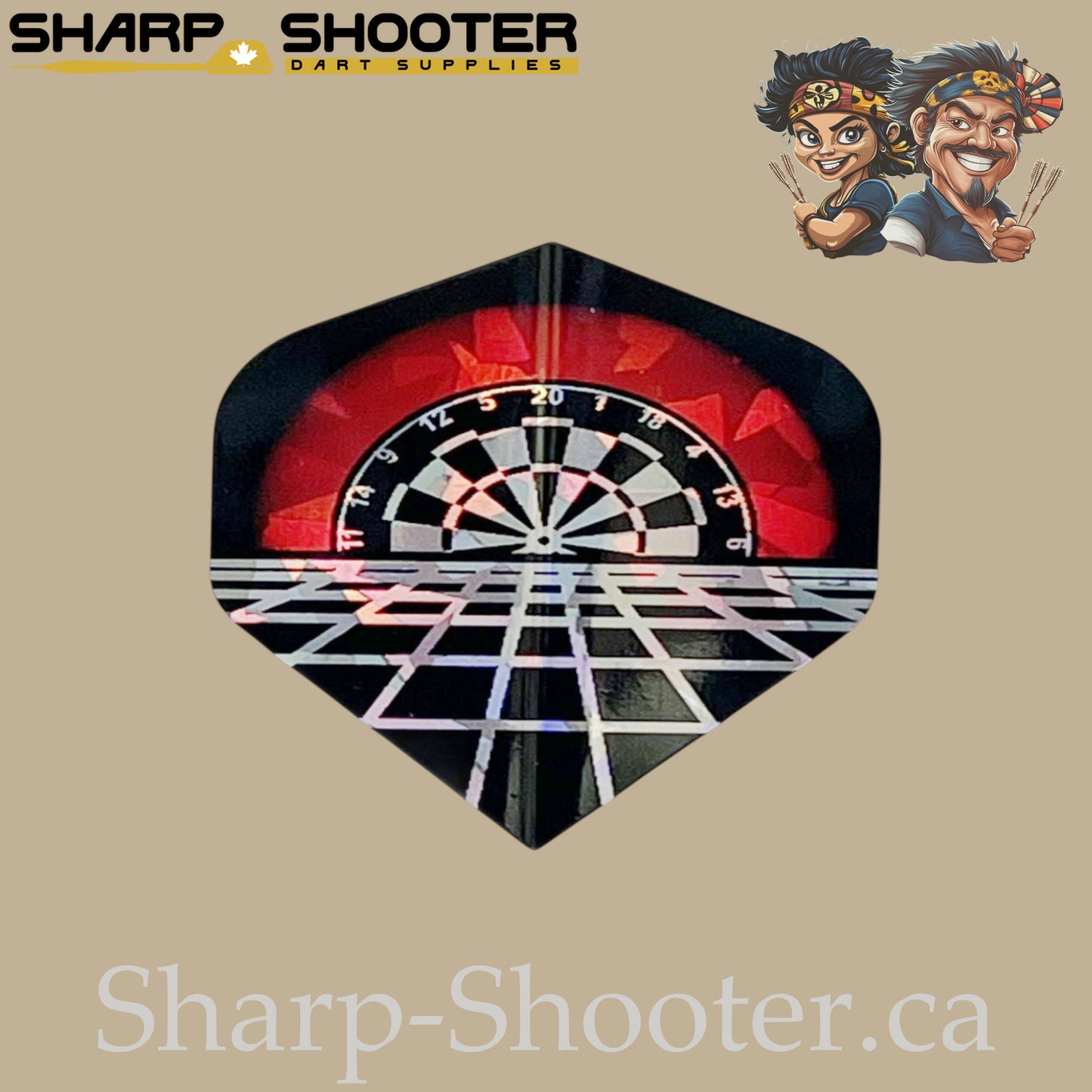 Darts Themed Flights – Laser Cut- PET– Standard Shape – 75 Micron – 3 Pack