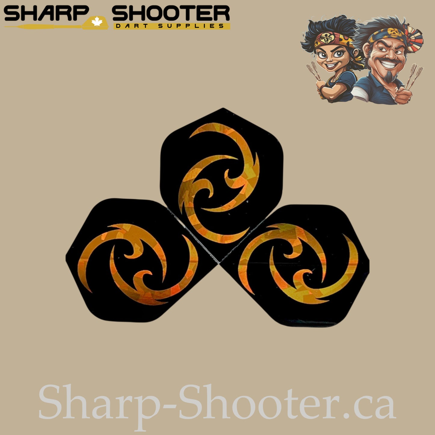 Mirage Family-Dart Flights – Standard PET 75 Micron – Laser Cut