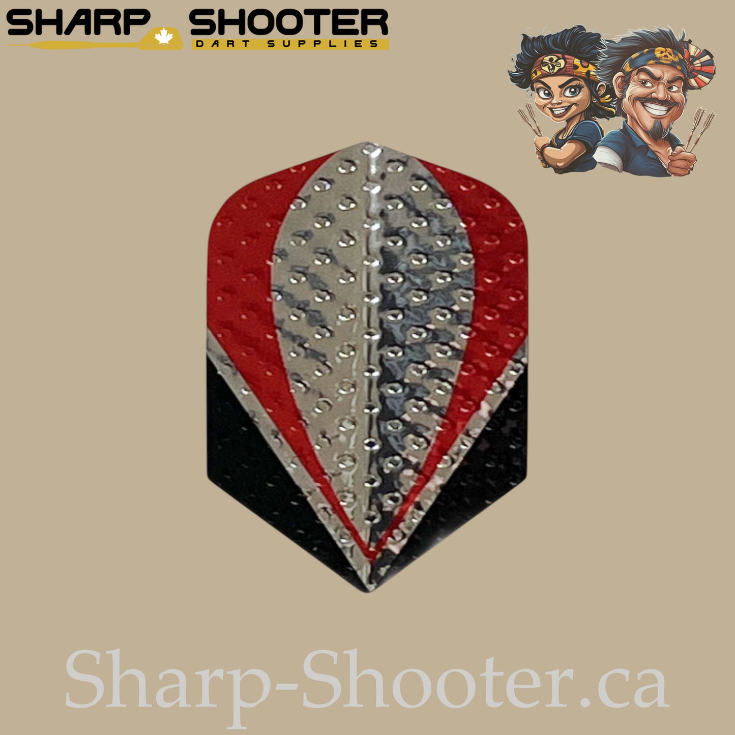 Ignition Series Dart Flights – Laser Cut – Slim Shape – 75 Micron – 3 Pack