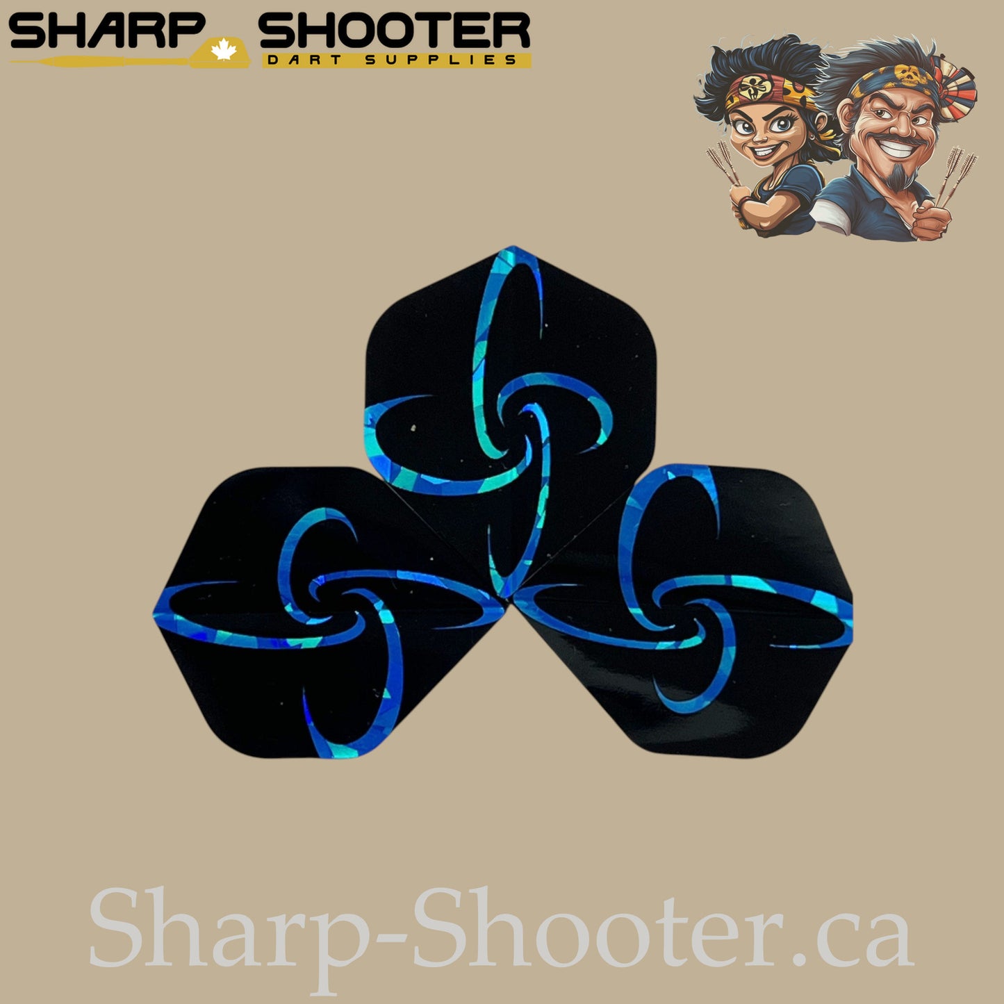 Infinity Dart Flights – Laser Cut PET – Standard – 3-Pack