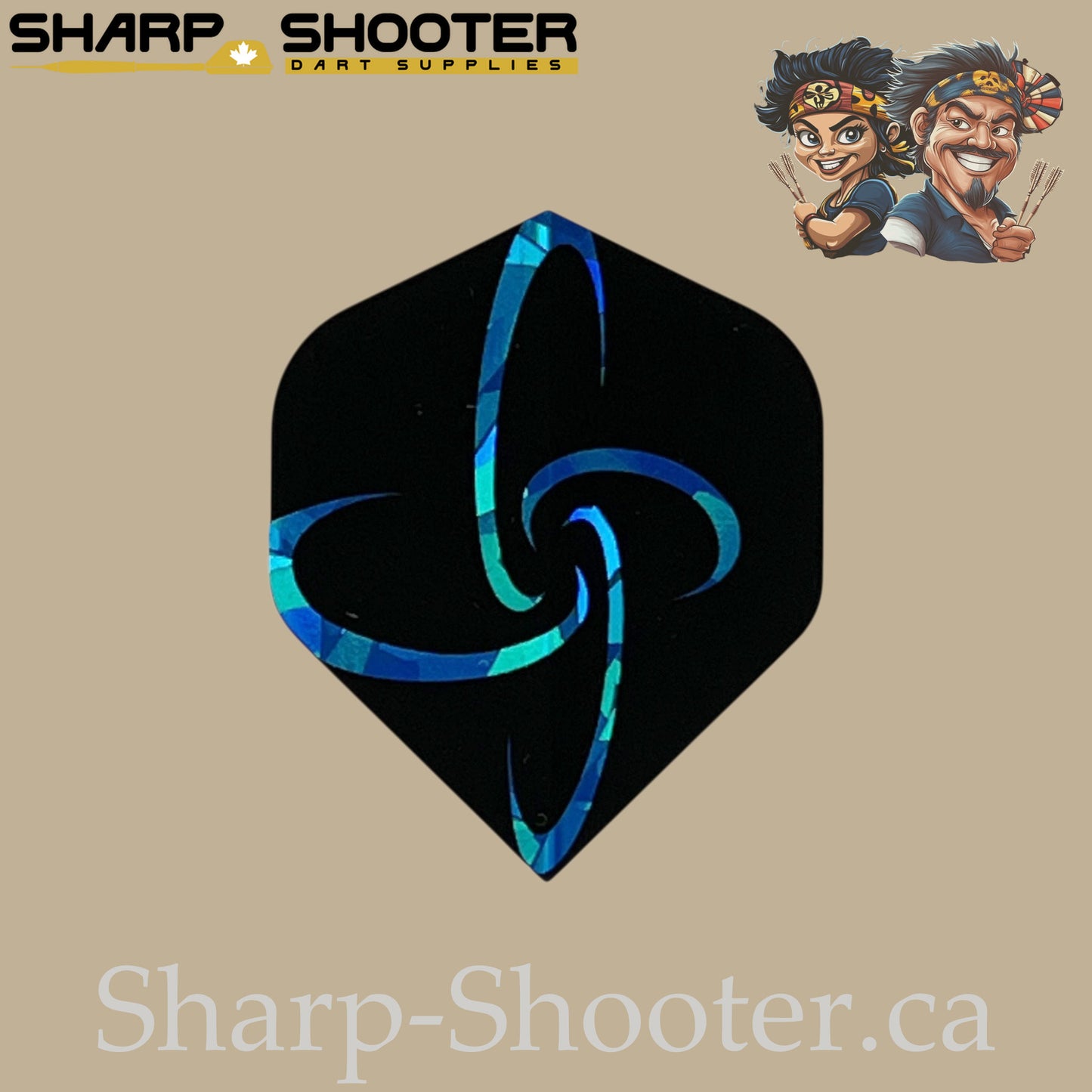 Infinity Dart Flights – Laser Cut PET – Standard – 3-Pack