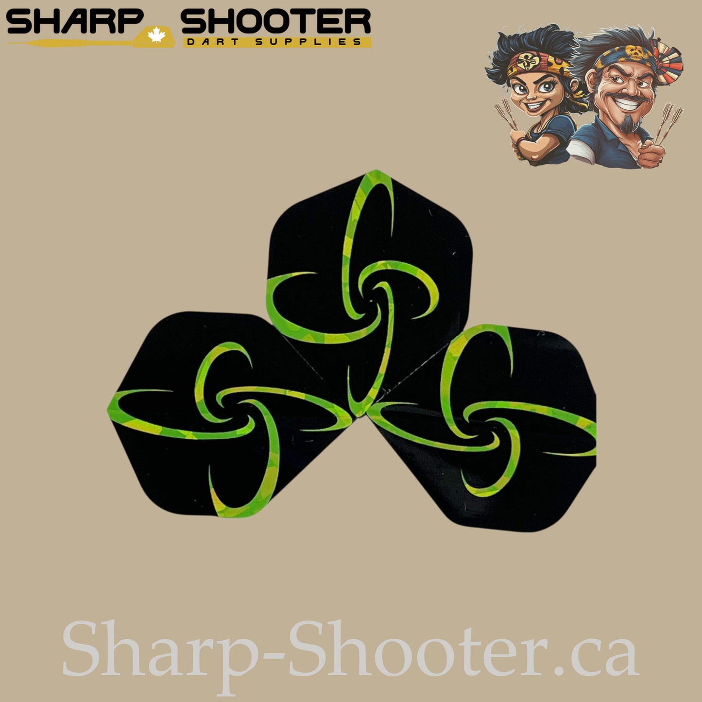 Infinity Dart Flights – Laser Cut PET – Standard – 3-Pack