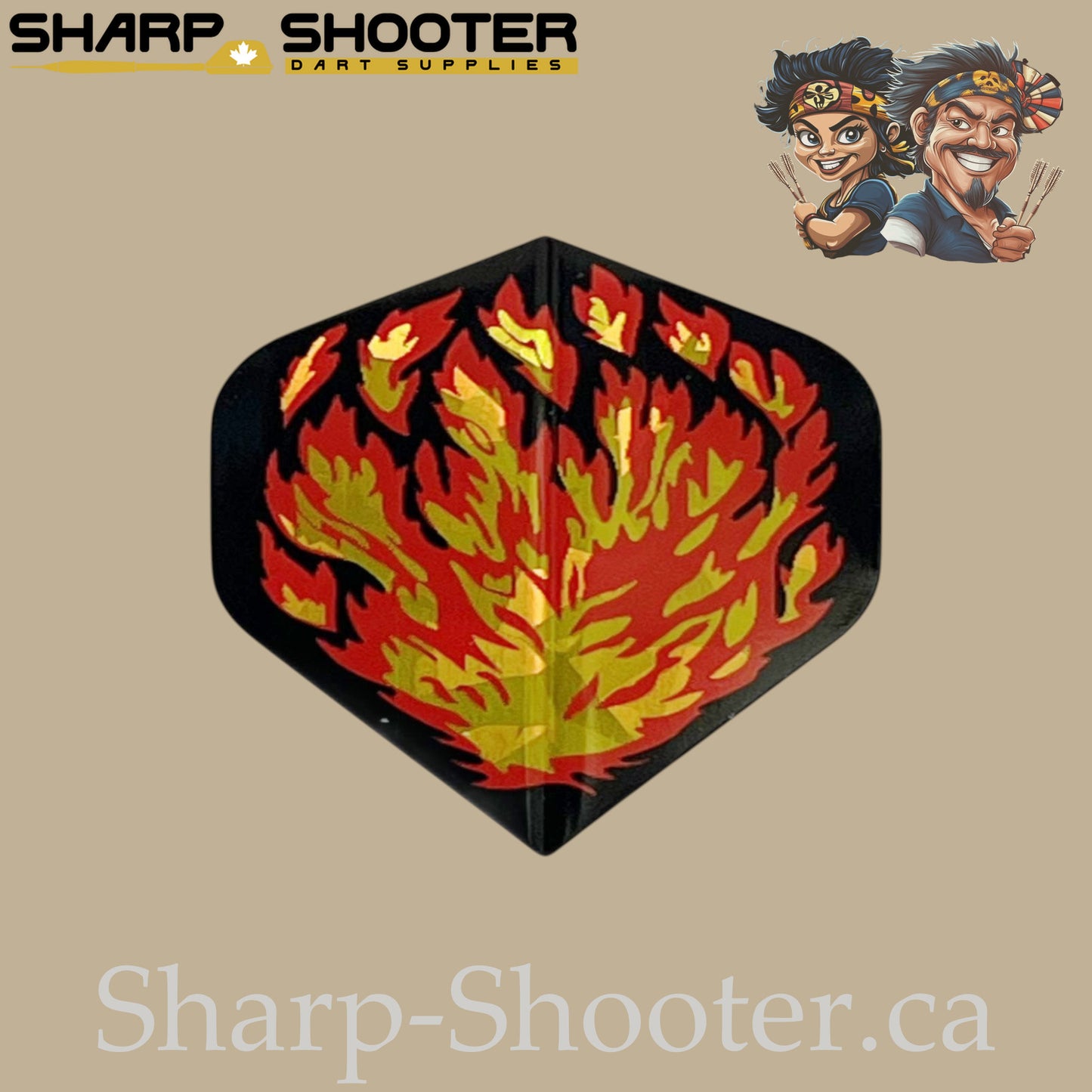 Solar Surge – PVC Laser Standard Dart Flights 3 Pack