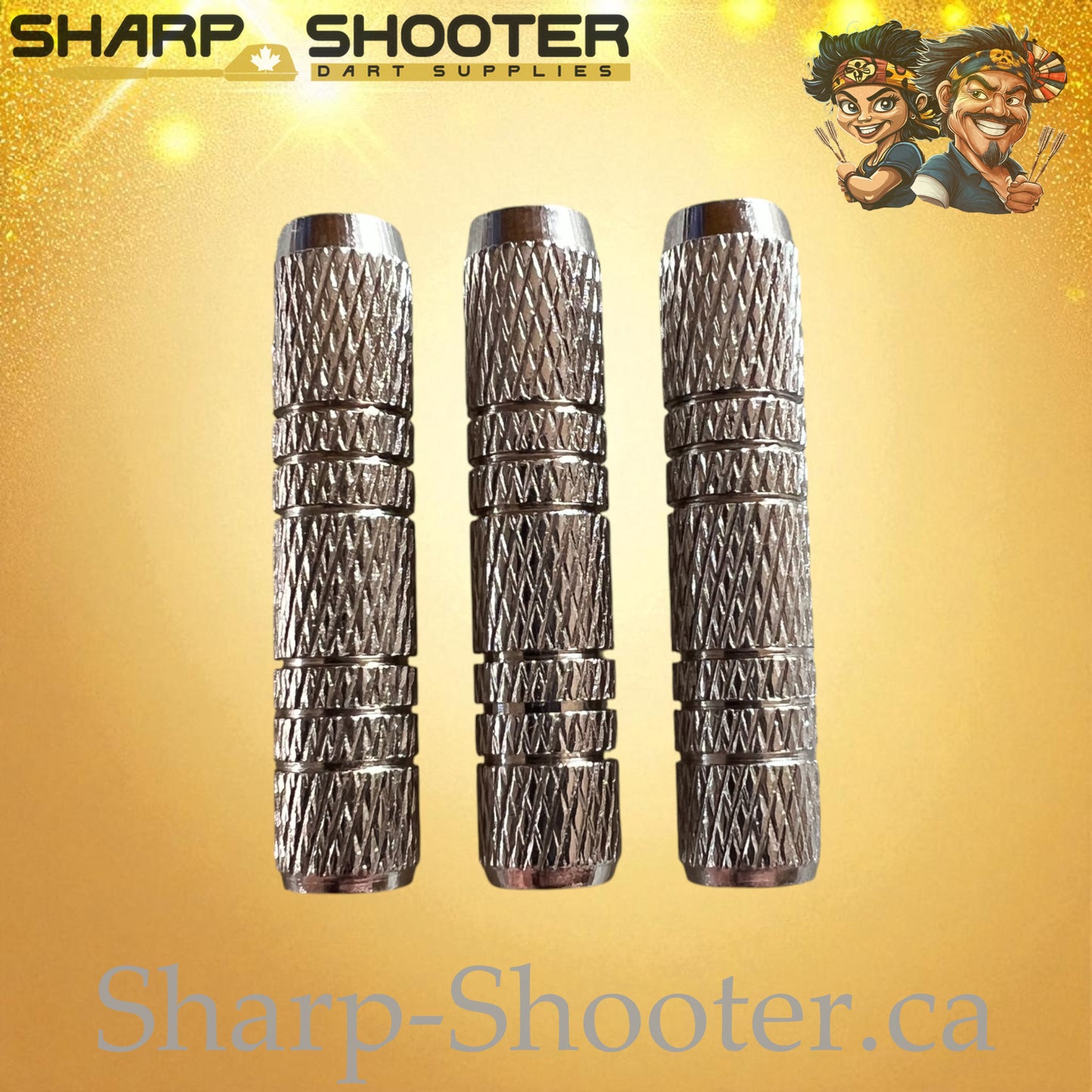 Napoleon – Nickel-Silver Alloy Dart Barrel Silver – 3 Pack