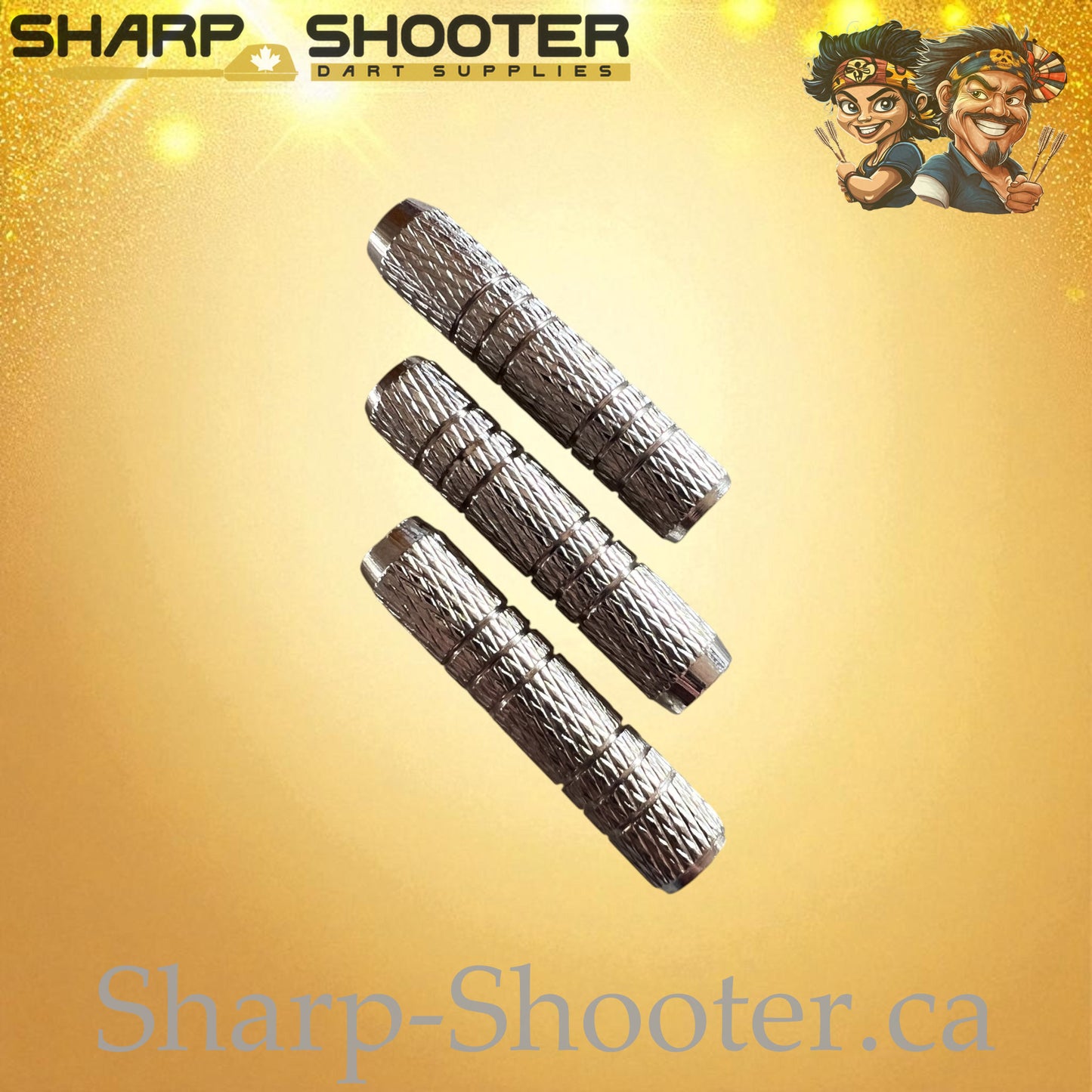 Napoleon – Nickel-Silver Alloy Dart Barrel Silver – 3 Pack