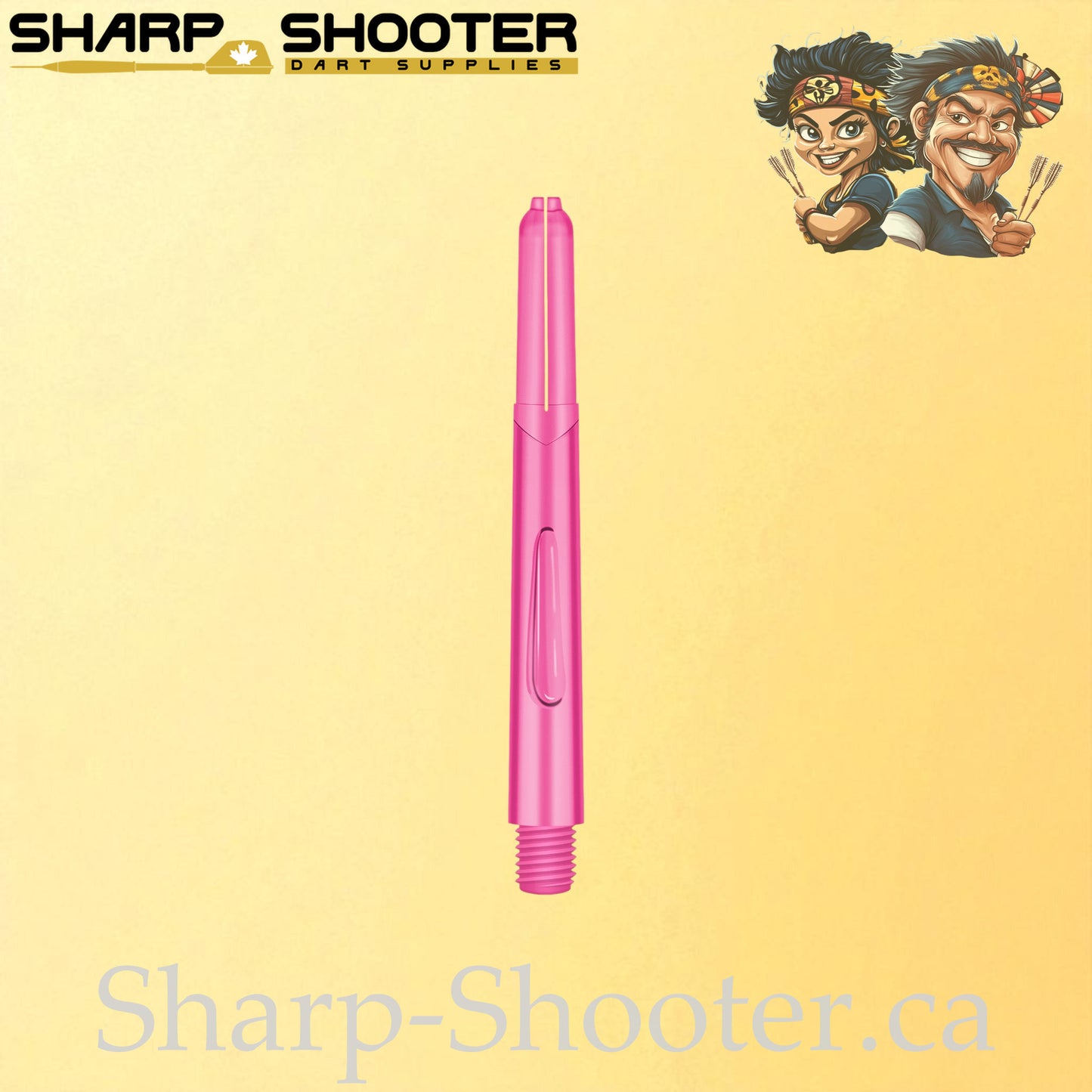 Neon – DS25 – Plastic Dart Shafts – 35mm / 41mm / 48mm – Translucent Neon – 3 Pack