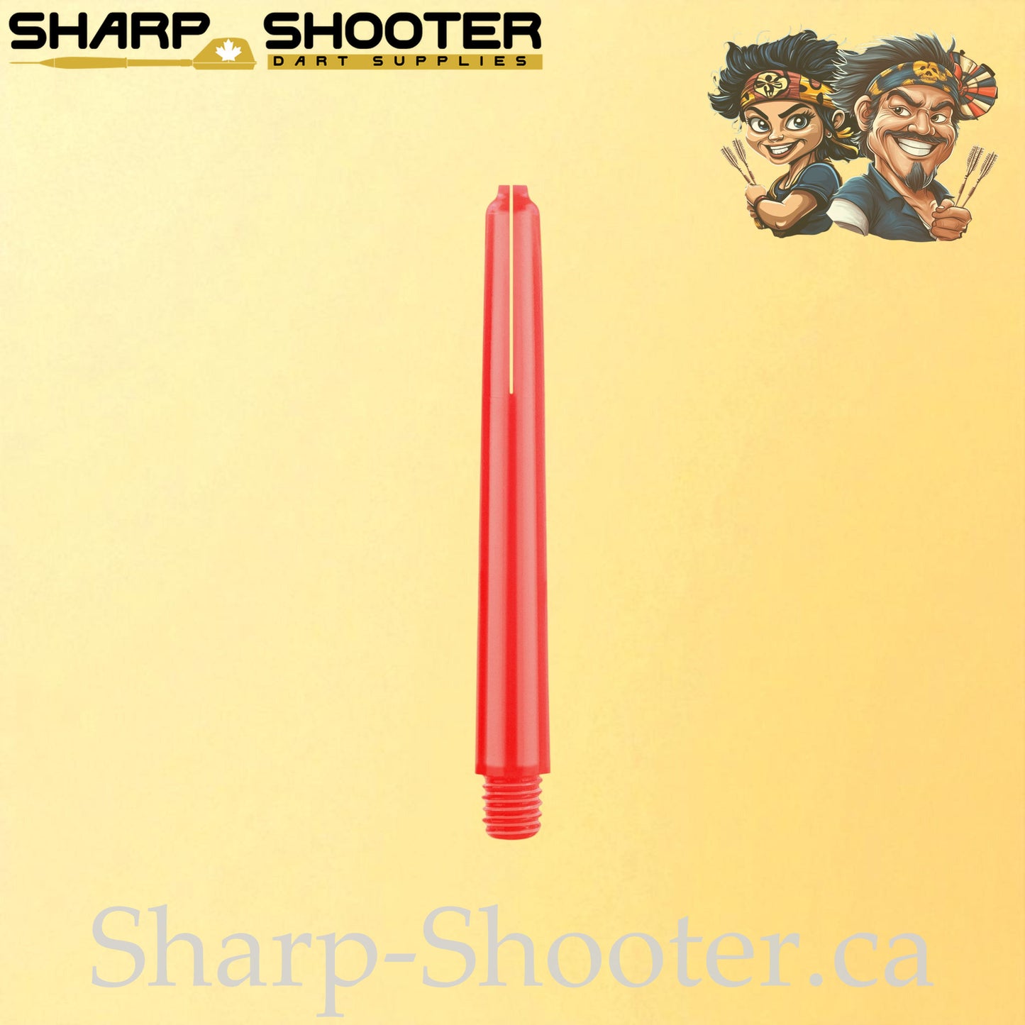 Neon – DS25 – Plastic Dart Shafts – 35mm / 41mm / 48mm – Translucent Neon – 3 Pack