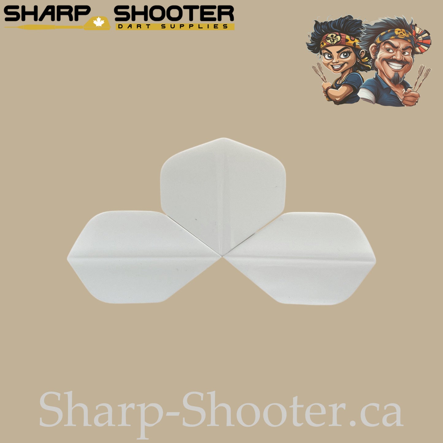 Solid Colored Dart Flights – PVC – Standard Shape – 75 Micron – 3 Pack