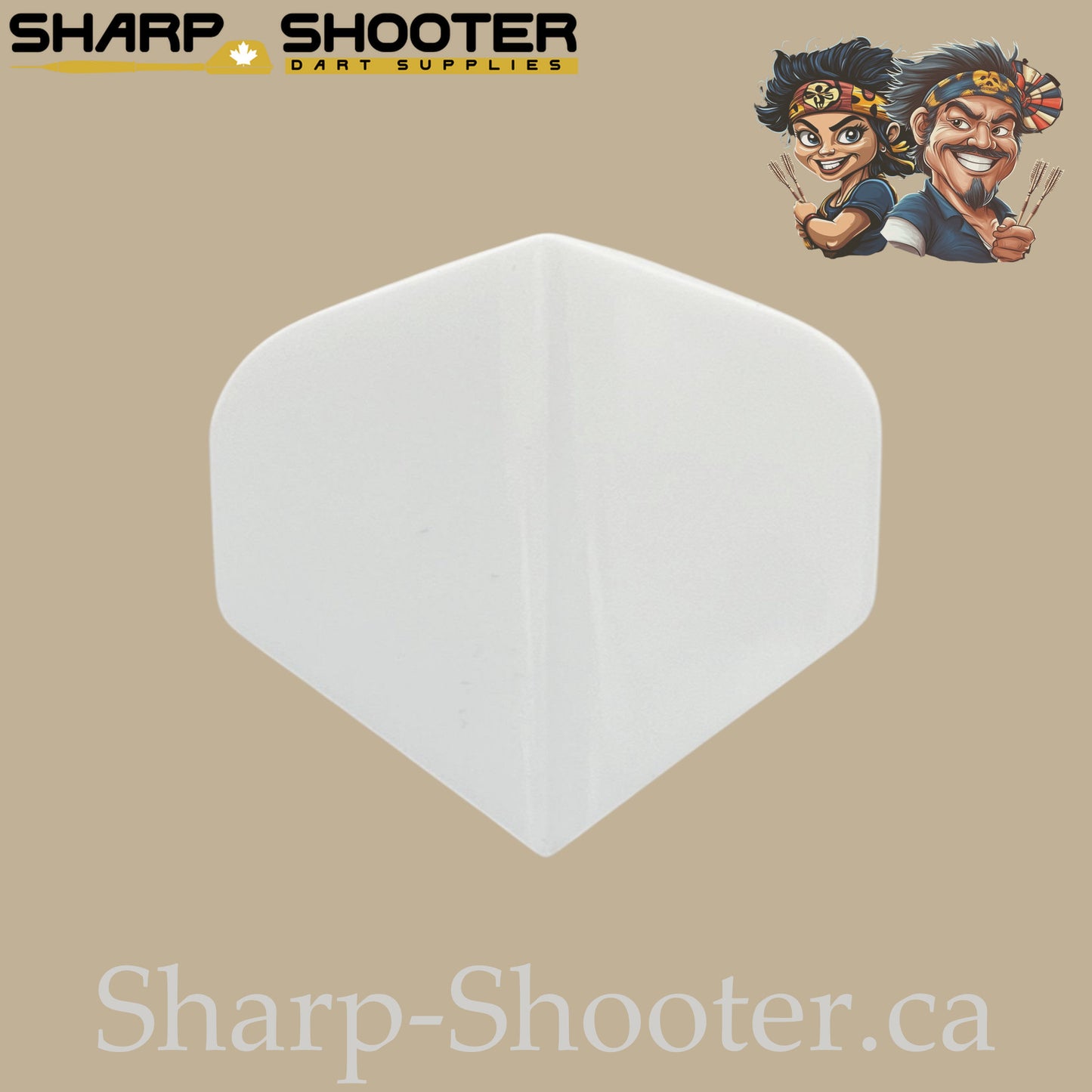 Solid Colored Dart Flights – PVC – Standard Shape – 75 Micron – 3 Pack