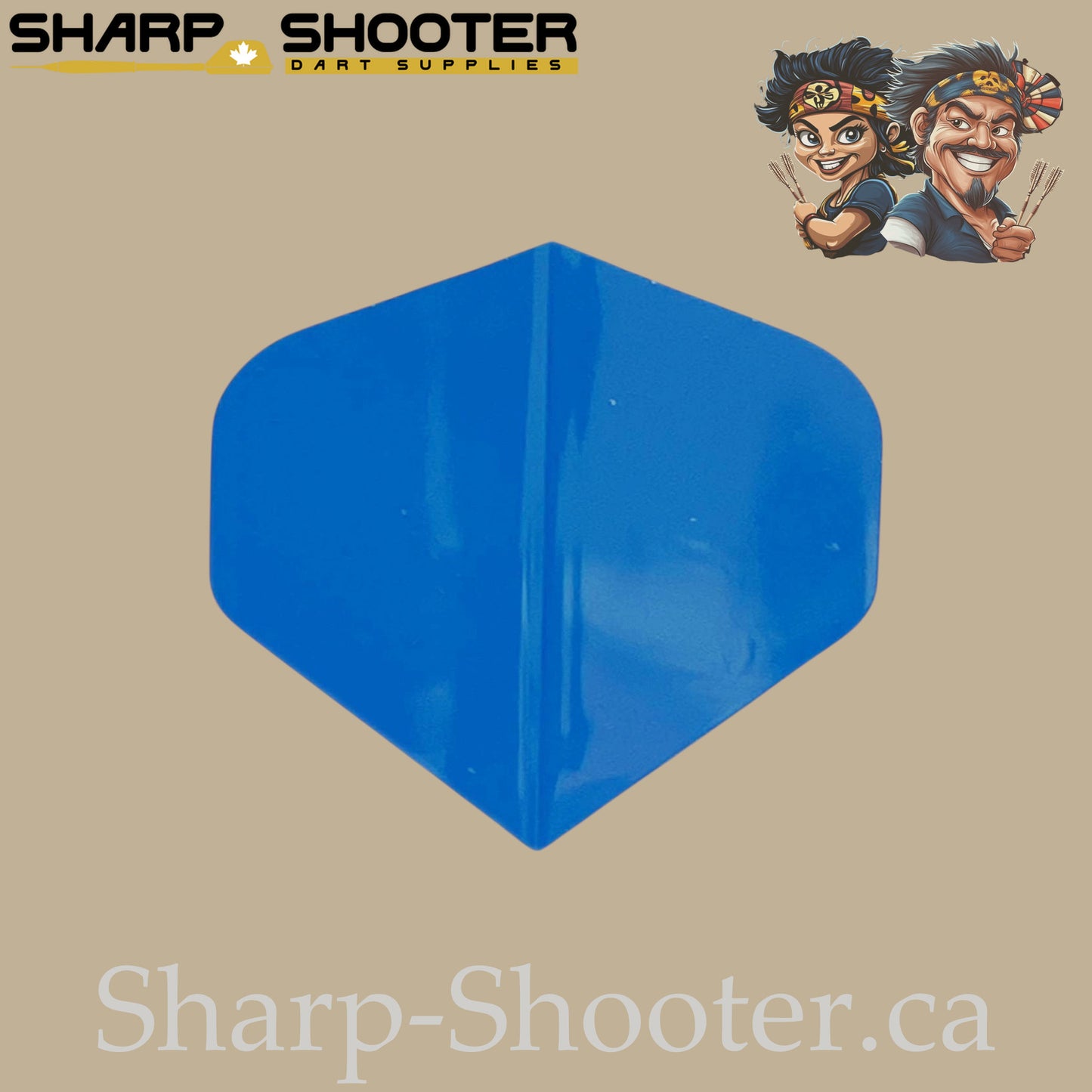 Solid Colored Dart Flights – PVC – Standard Shape – 75 Micron – 3 Pack