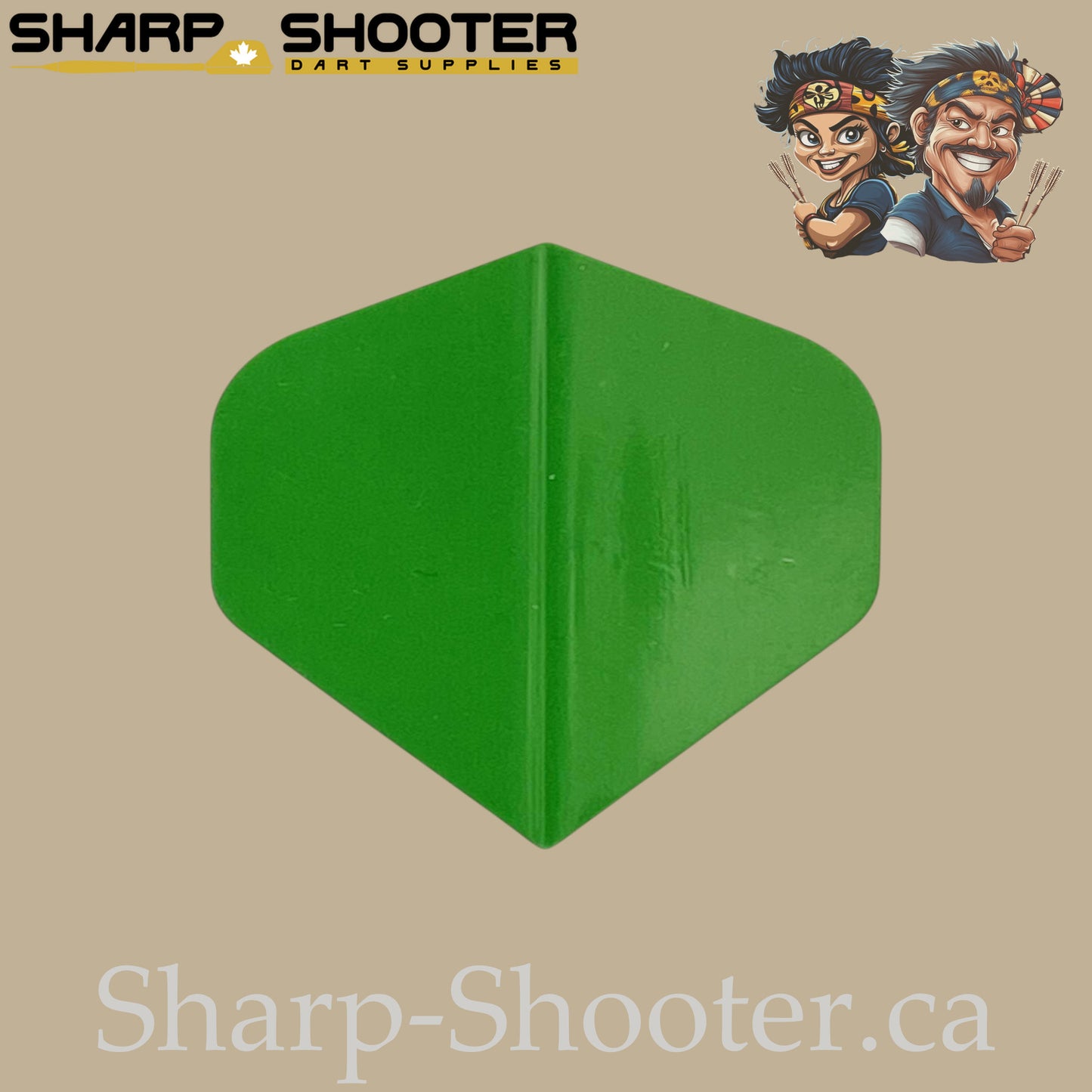 Solid Colored Dart Flights – PVC – Standard Shape – 75 Micron – 3 Pack