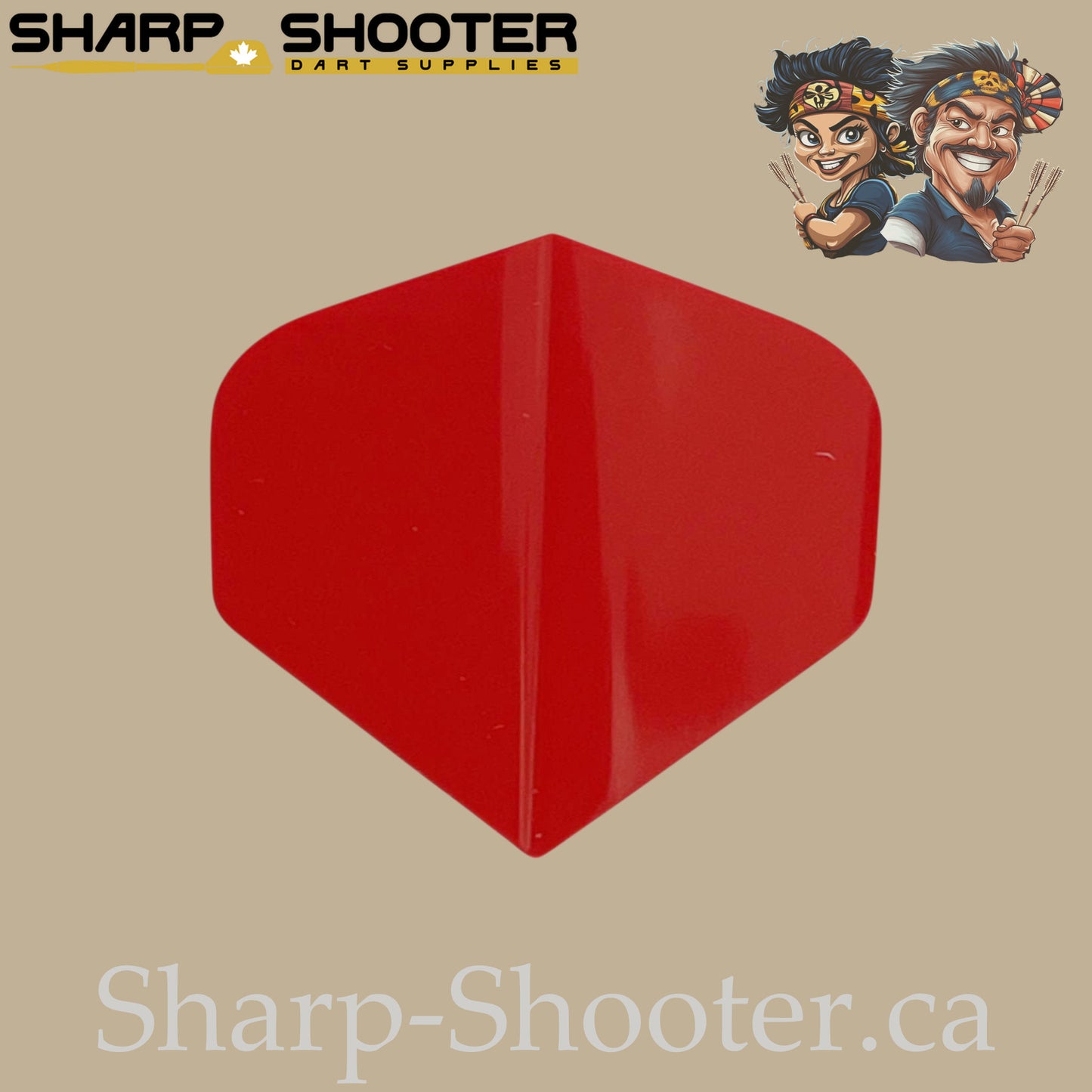 Solid Colored Dart Flights – PVC – Standard Shape – 75 Micron – 3 Pack