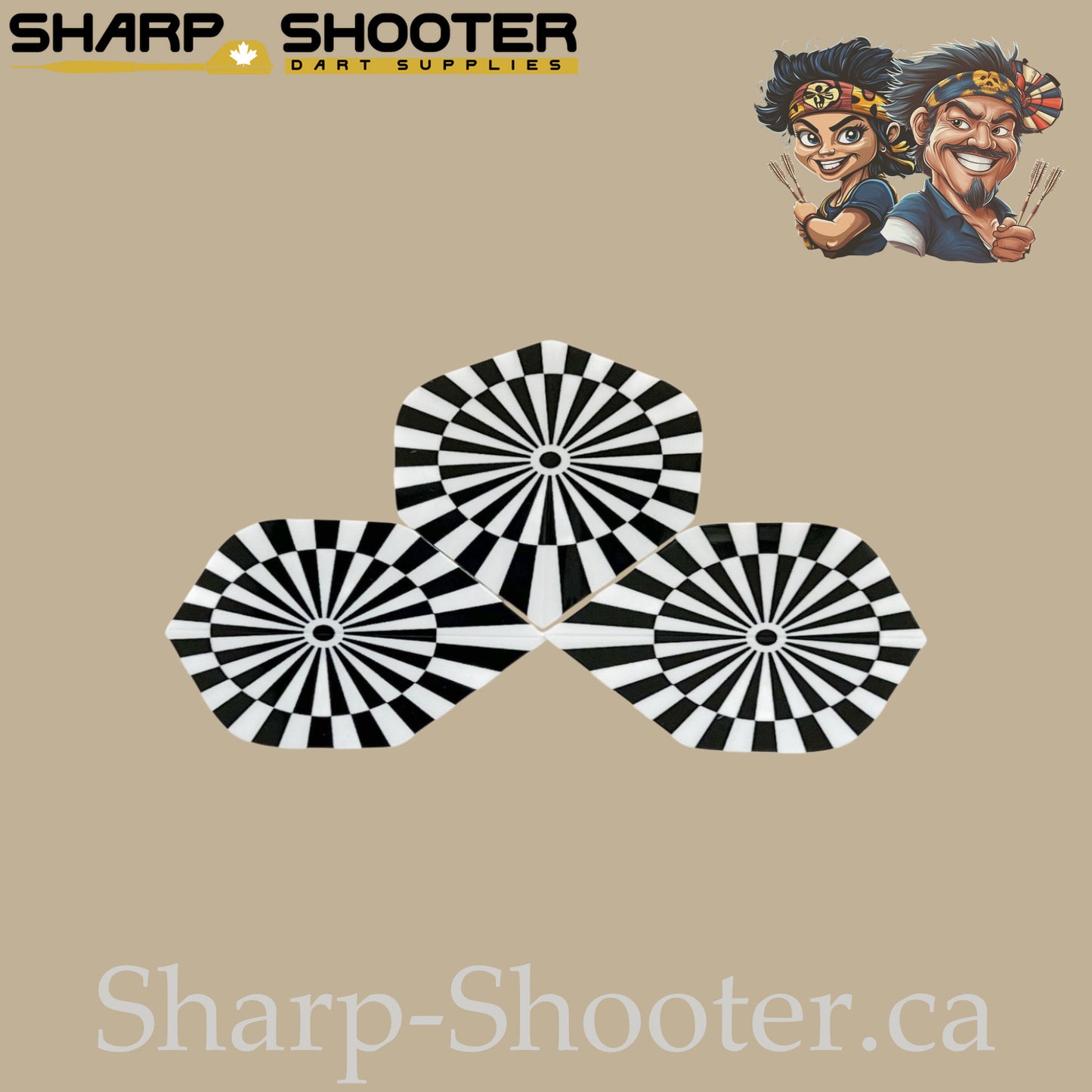 Eye Dart Flights – PET – Standard Shape – 75 Micron – 3 Pack