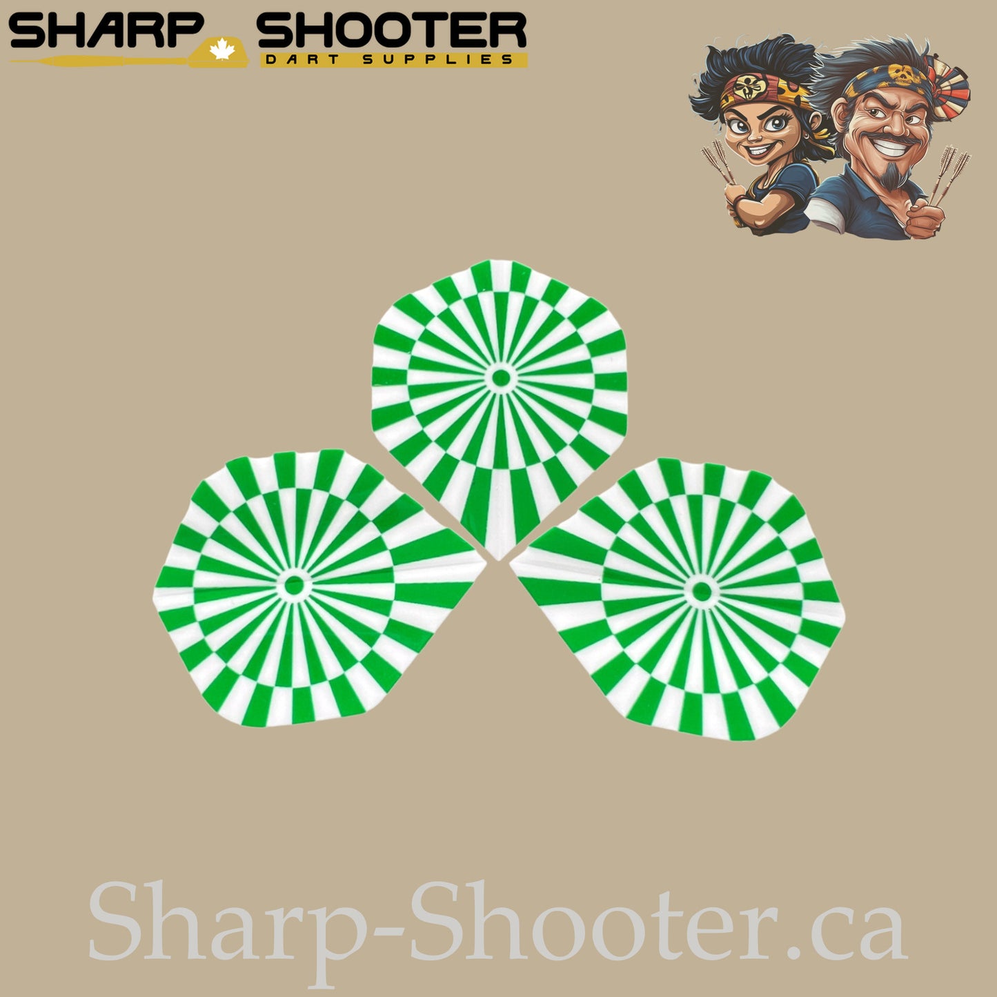 Eye Dart Flights – PET – Standard Shape – 75 Micron – 3 Pack