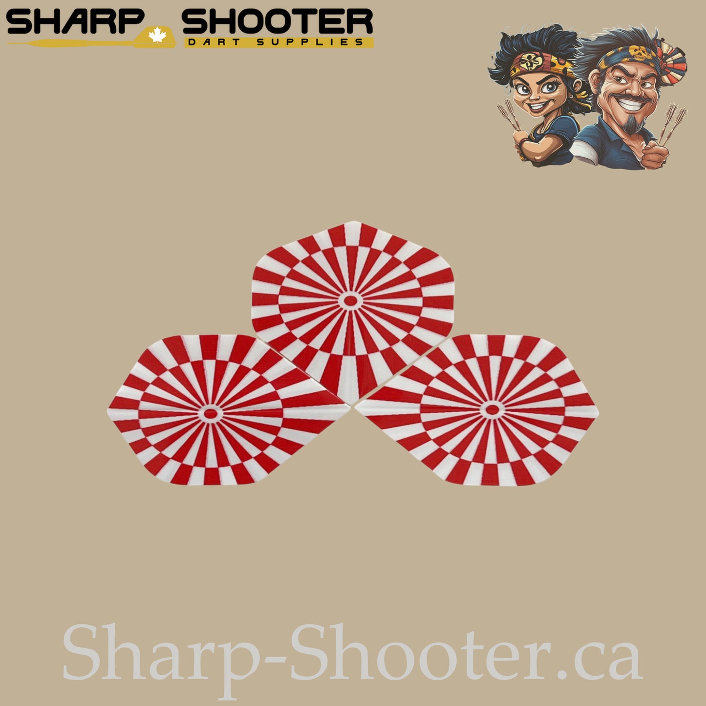 Eye Dart Flights – PET – Standard Shape – 75 Micron – 3 Pack