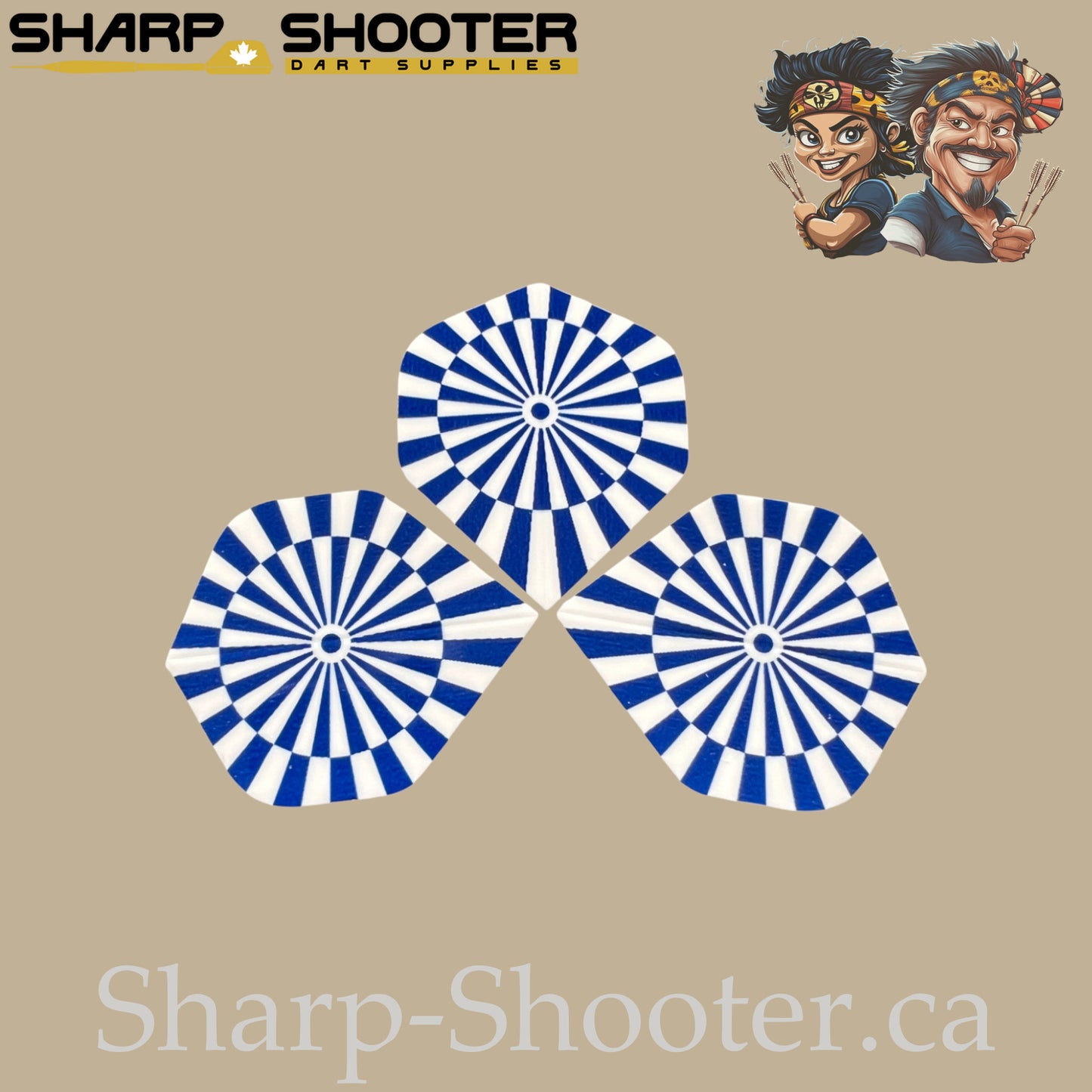 Eye Dart Flights – PET – Standard Shape – 75 Micron – 3 Pack