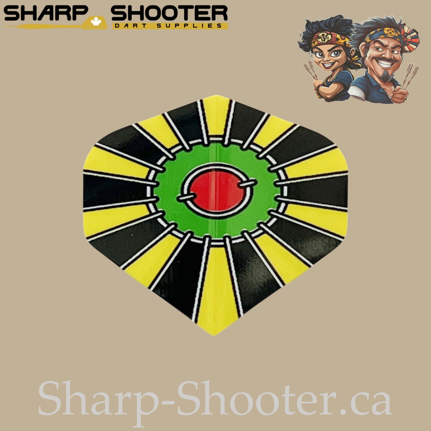 Darts Themed Flights – Laser Cut- PET– Standard Shape – 75 Micron – 3 Pack
