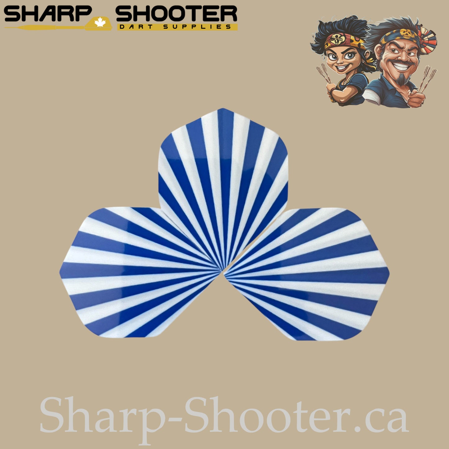 Arc Line – PET Dart Flights – Standard Shape – 3 Pack