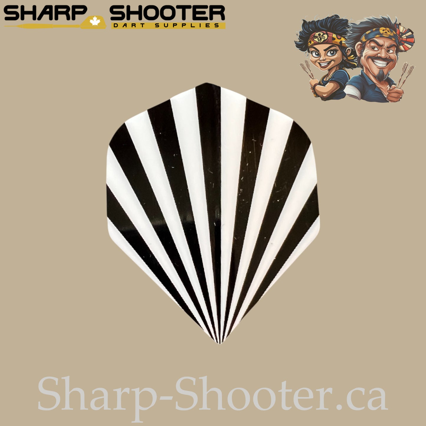 Arc Line – PET Dart Flights – Standard Shape – 3 Pack