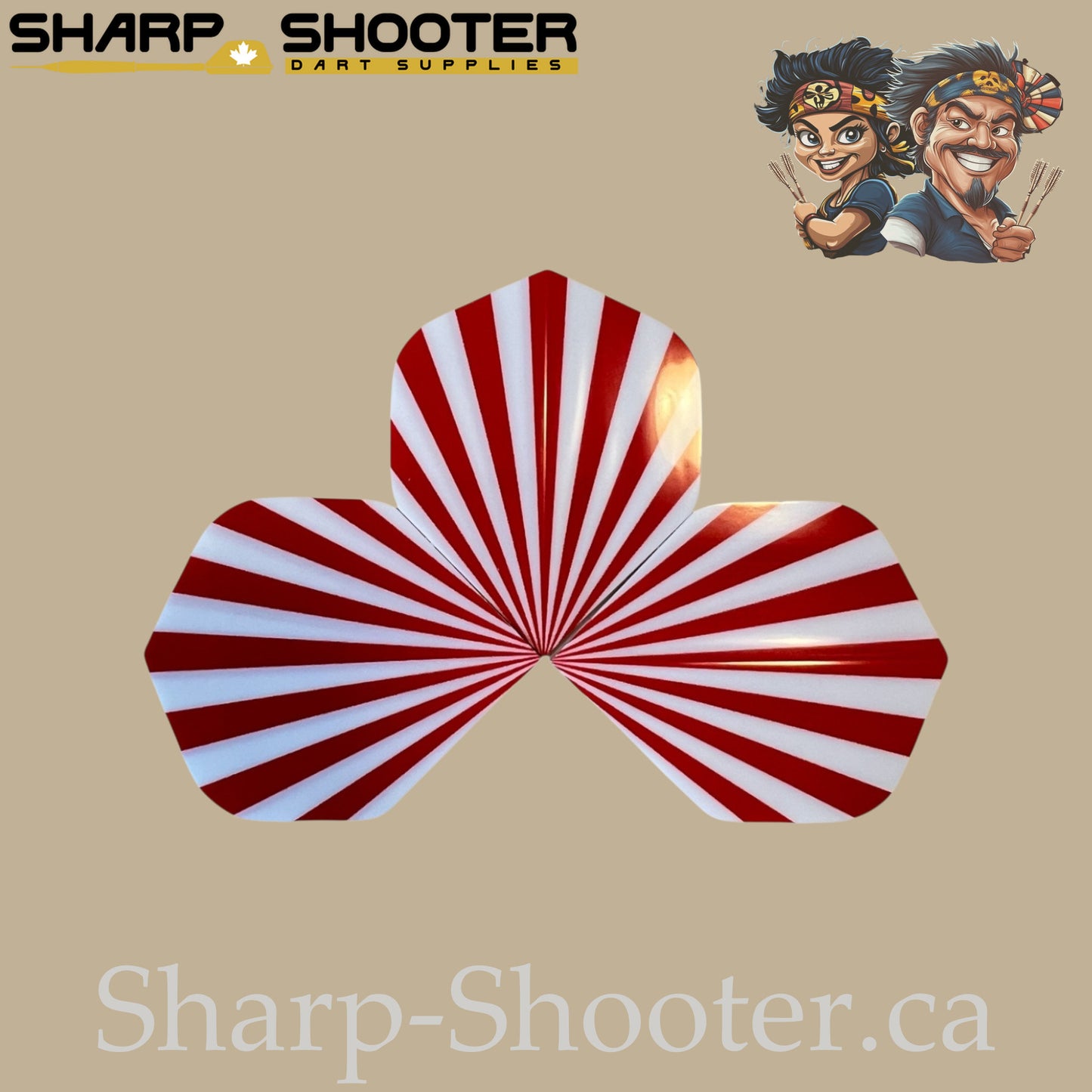 Arc Line – PET Dart Flights – Standard Shape – 3 Pack