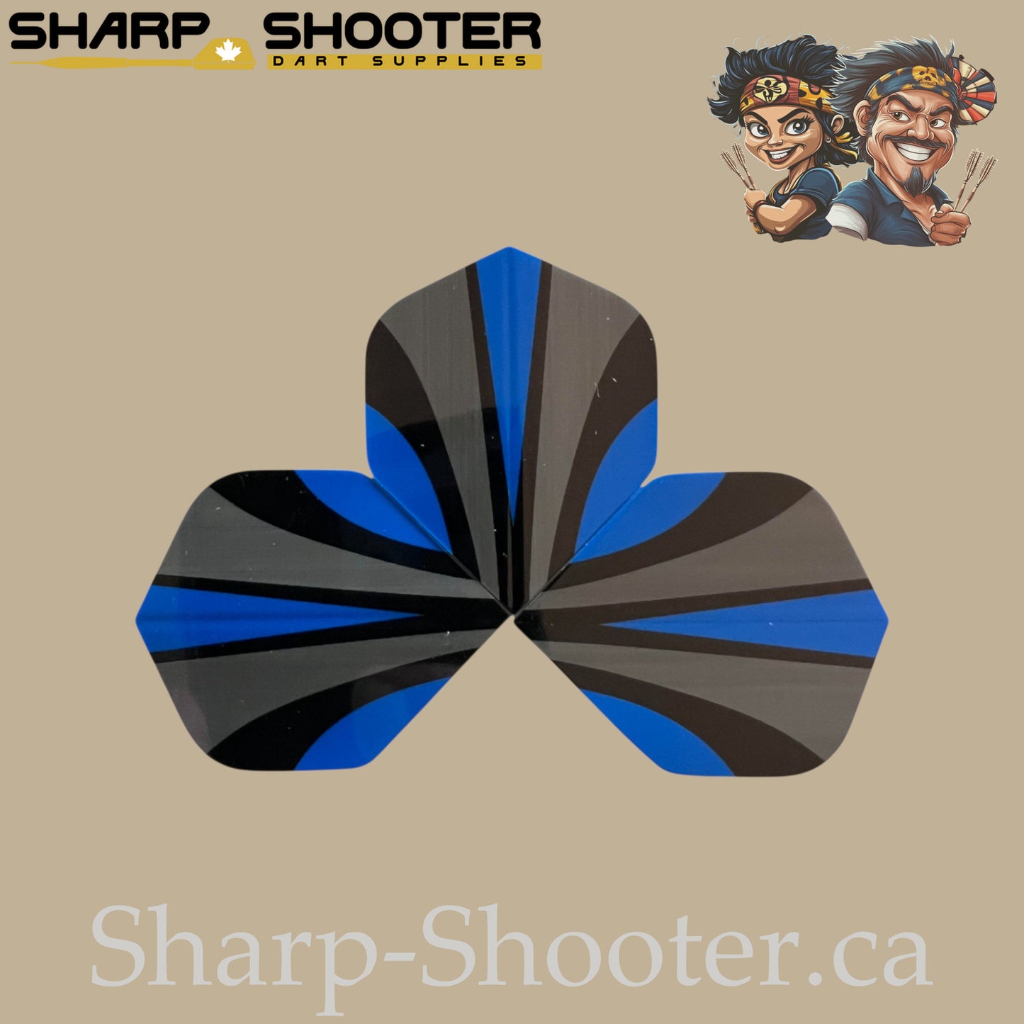 Blades Dart Flights – PVC – Standard Shape – 75 Micron – 3 Pack