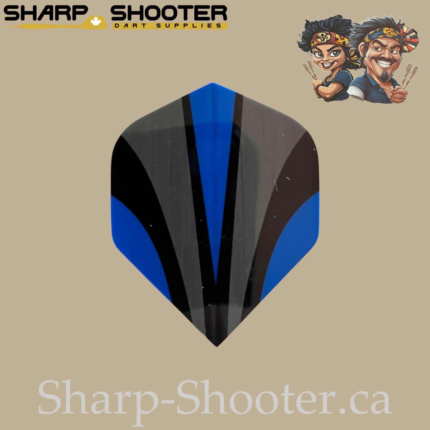 Blades Dart Flights – PVC – Standard Shape – 75 Micron – 3 Pack