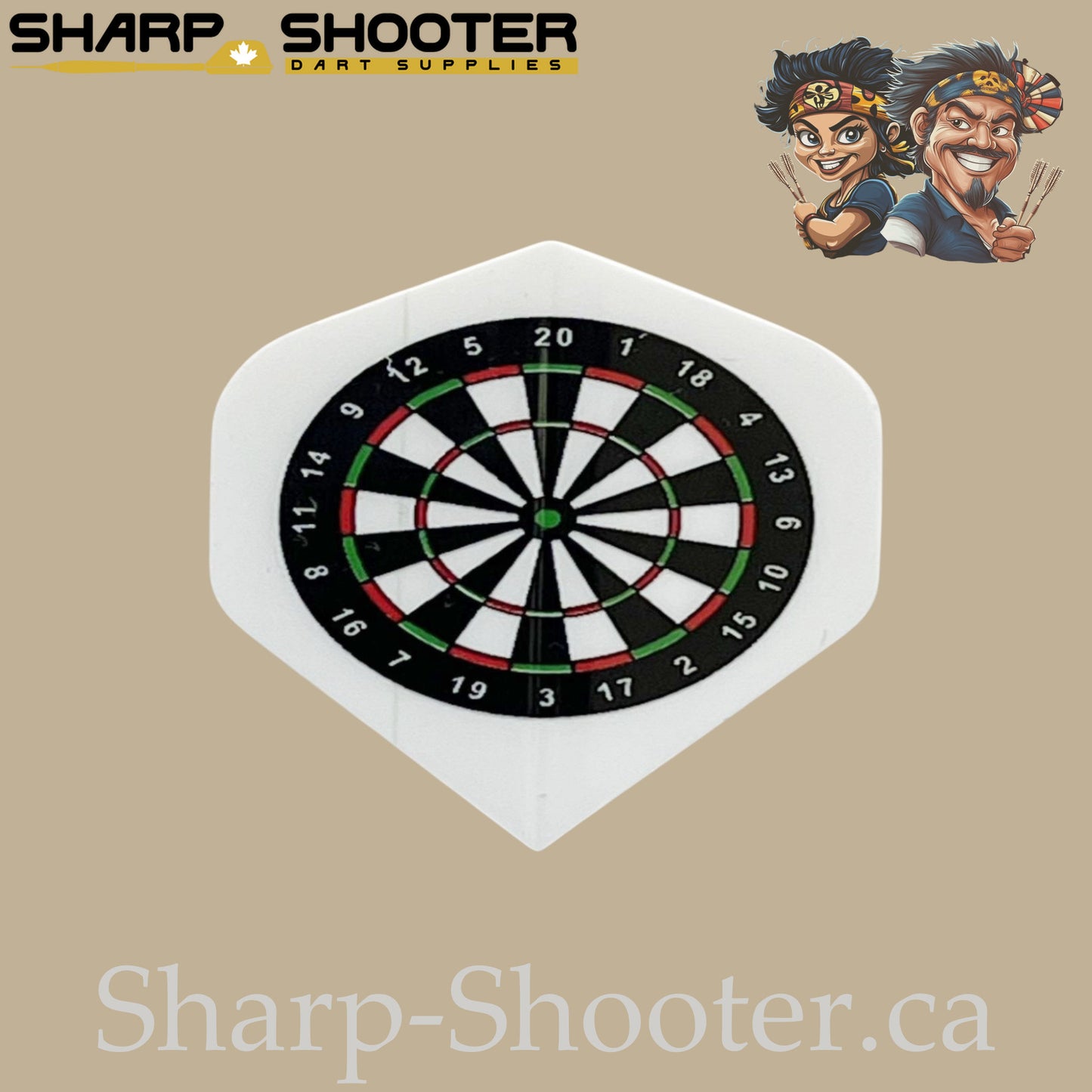Darts Themed Flights – Laser Cut- PET– Standard Shape – 75 Micron – 3 Pack
