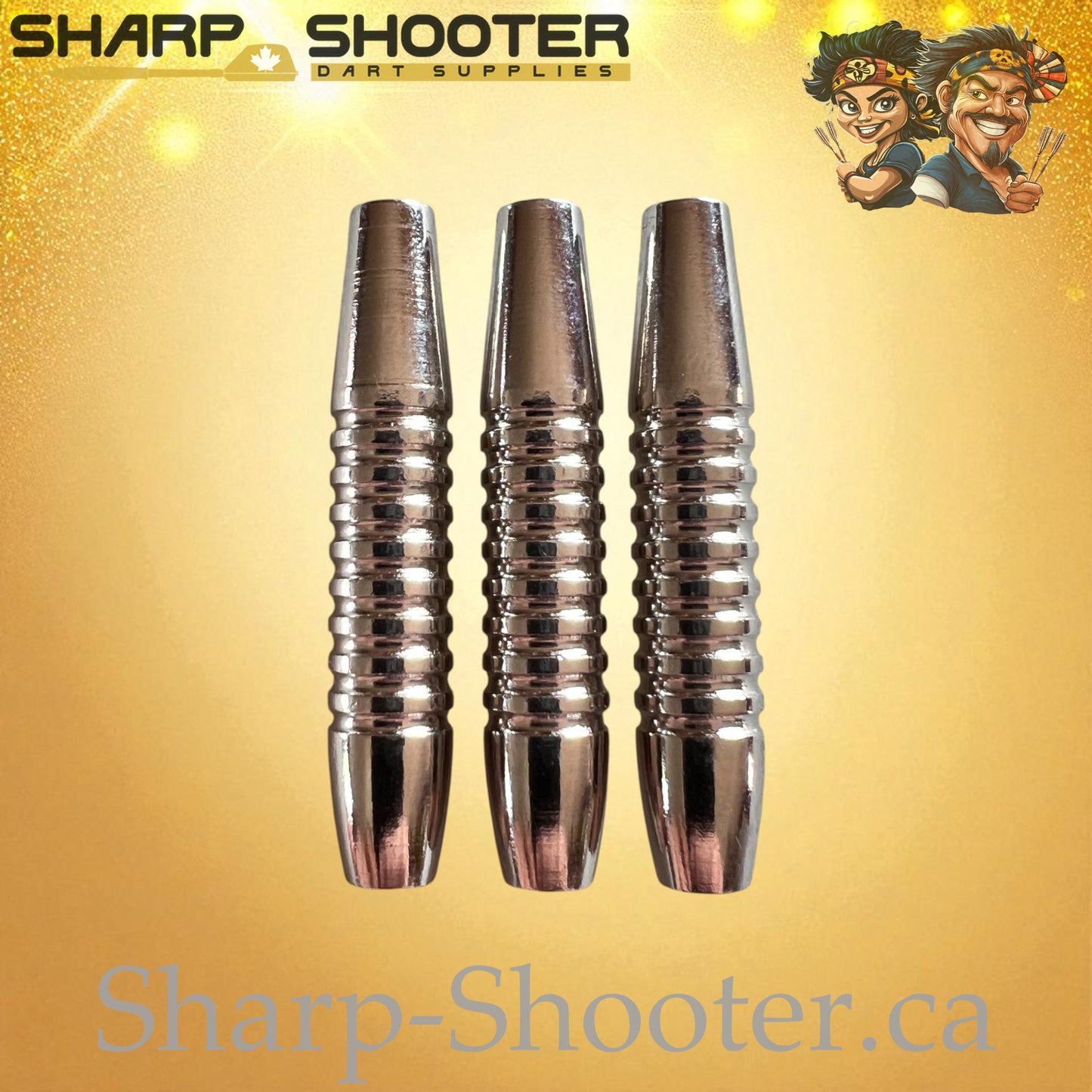 Palisade – Nickel-Silver Alloy Dart Barrel Silver – 3 Pack