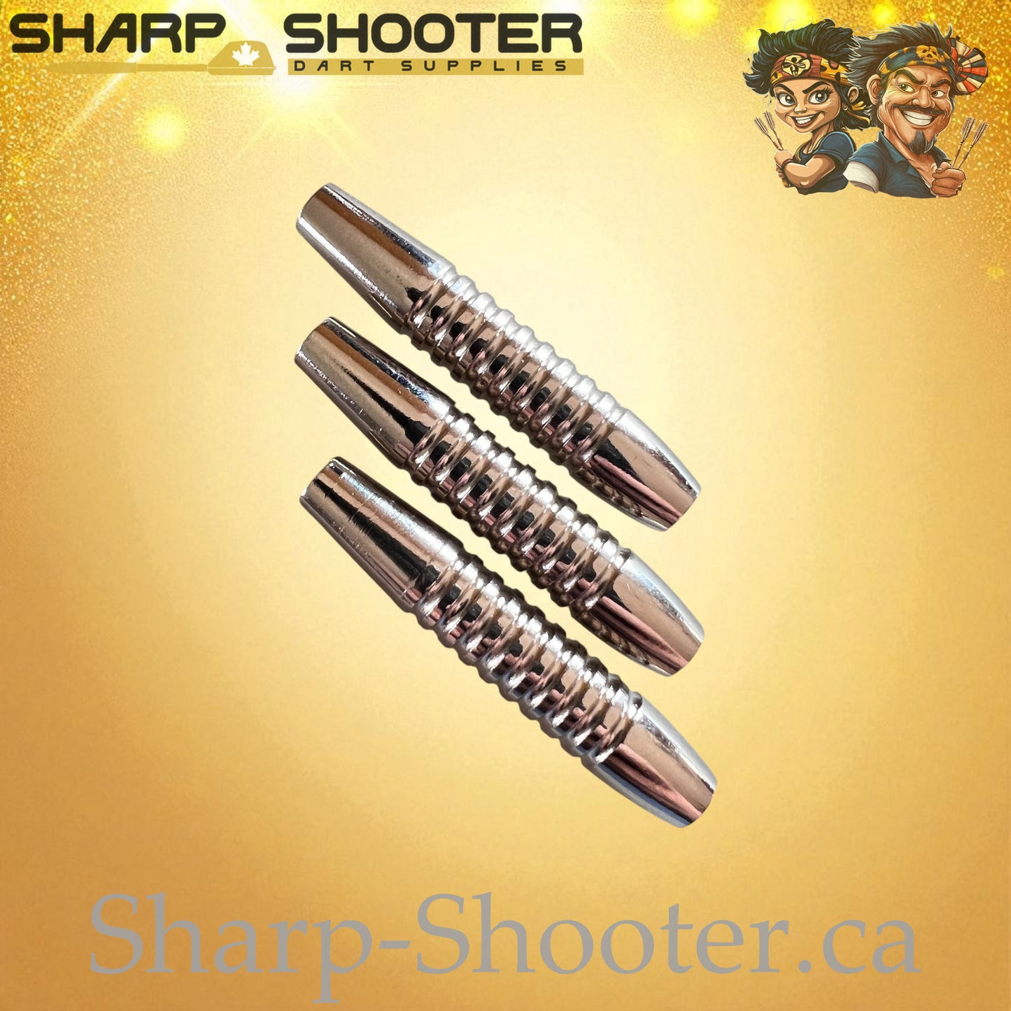 Palisade – Nickel-Silver Alloy Dart Barrel Silver – 3 Pack