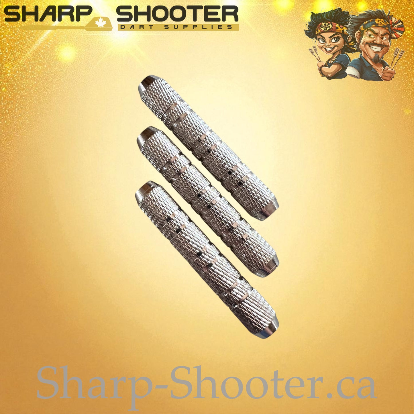 Phalanx – Nickel-Silver Alloy Dart Barrel Silver – 3 Pack