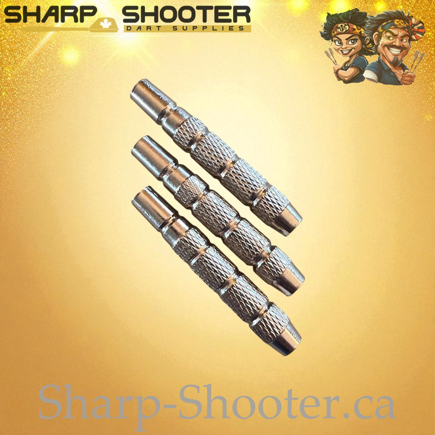Pinpoint – Nickel-Silver Alloy Dart Barrel Silver – 3 Pack