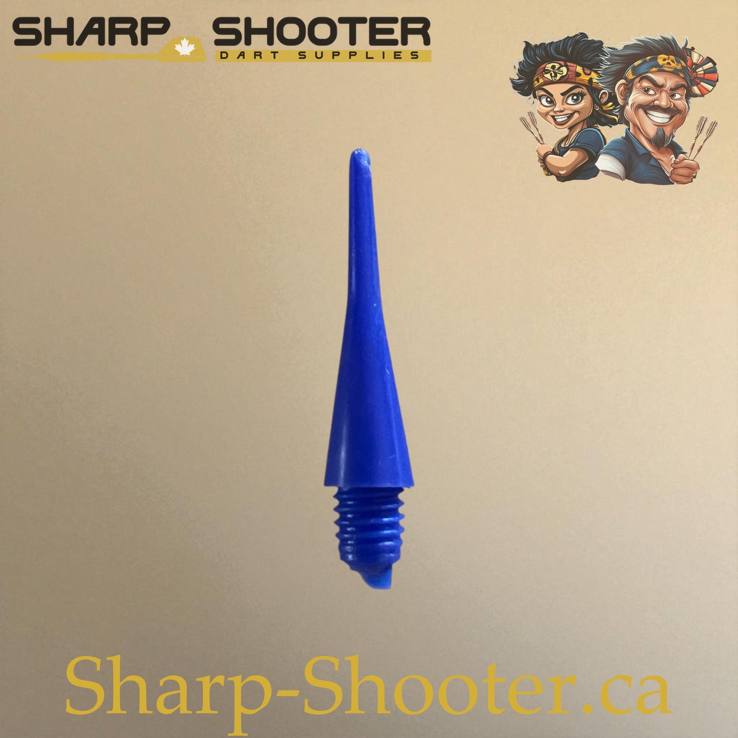 Plastic Dart Tips DP06 – Blue Regular Shape 22mm (25 Pack)