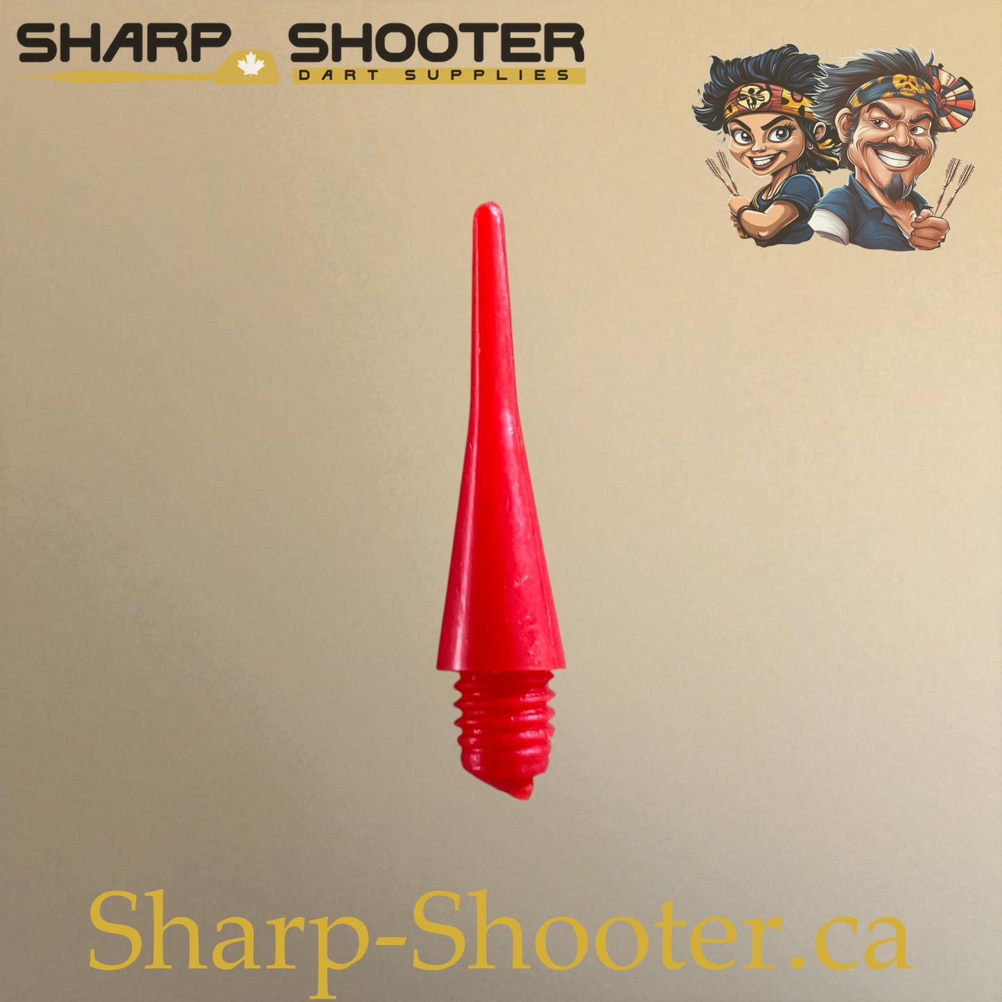 Plastic Dart Tips DP06 – Red Regular Shape 22mm (25 Pack)
