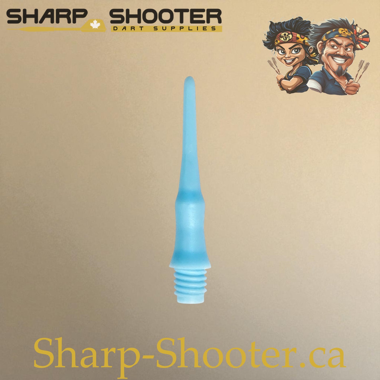 Plastic Dart Tips DP07 – Nylon Square Shape 22mm Blue – 25 Pack