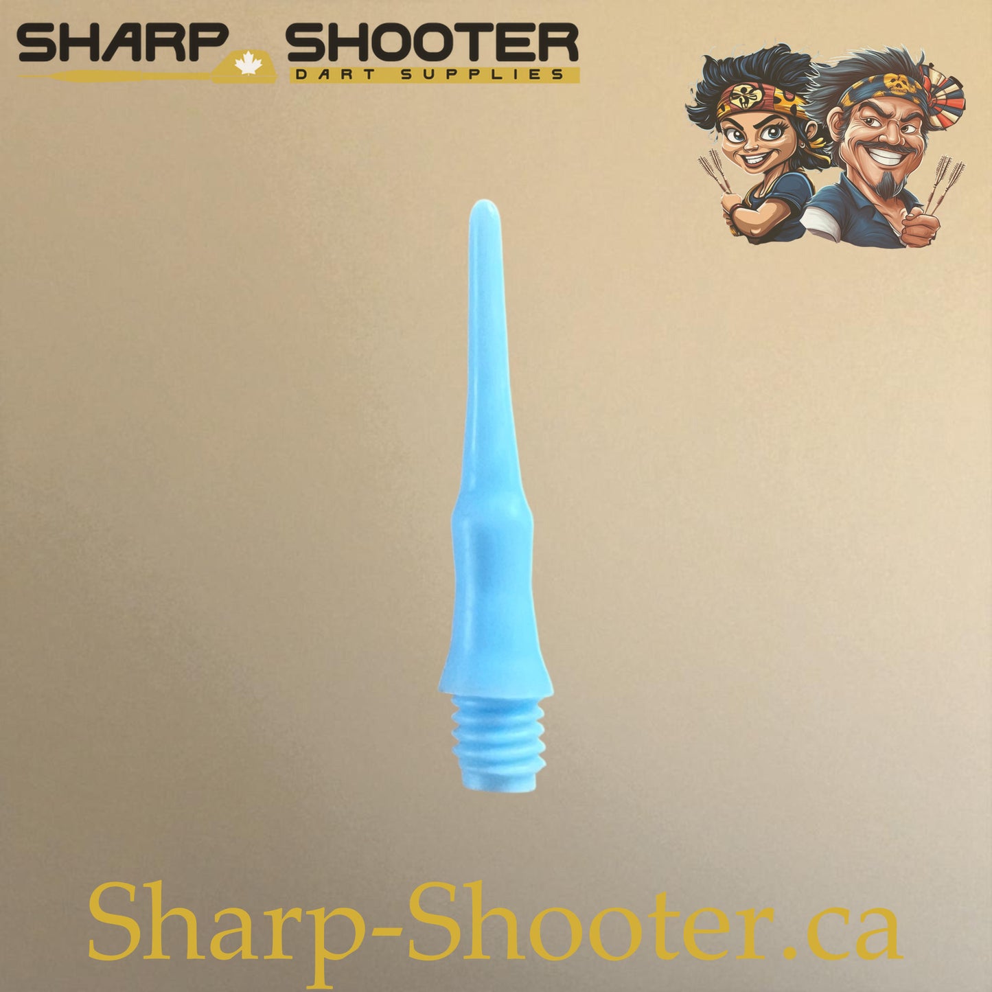 Plastic Dart Tips DP07 – Nylon Square Shape 22mm Blue – 25 Pack