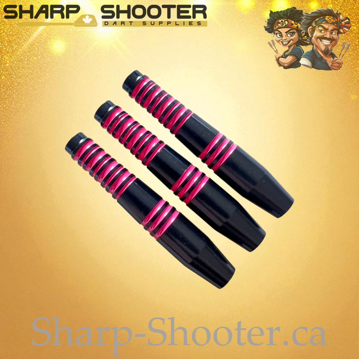 Rosemark – Copper Dart Barrel Black/Pink – 3 Pack