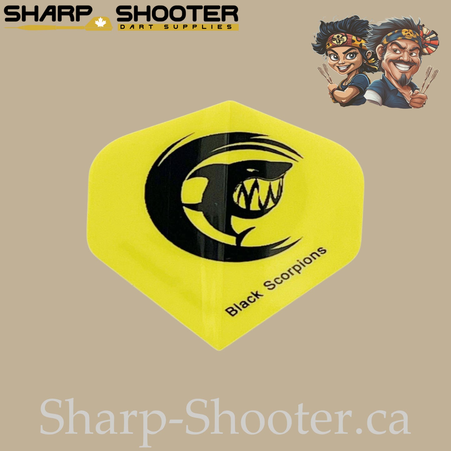 Shark Dart Flights – PVC – Standard Shape – 3 Pack