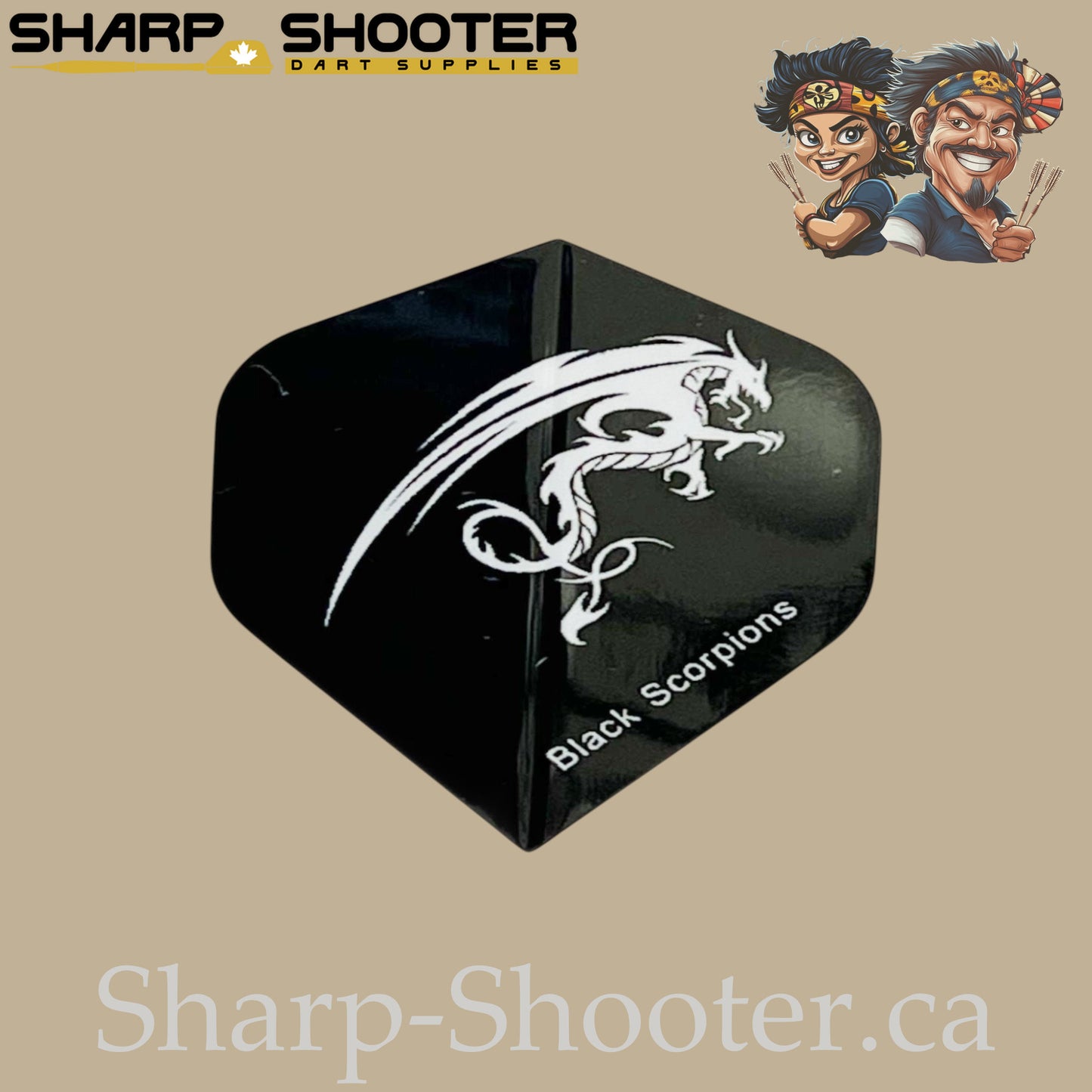 Dragon Dart Flights – PVC – Standard Shape – 75 Micron – 3 Pack