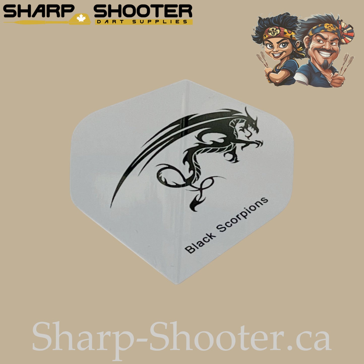 Dragon Dart Flights – PVC – Standard Shape – 75 Micron – 3 Pack
